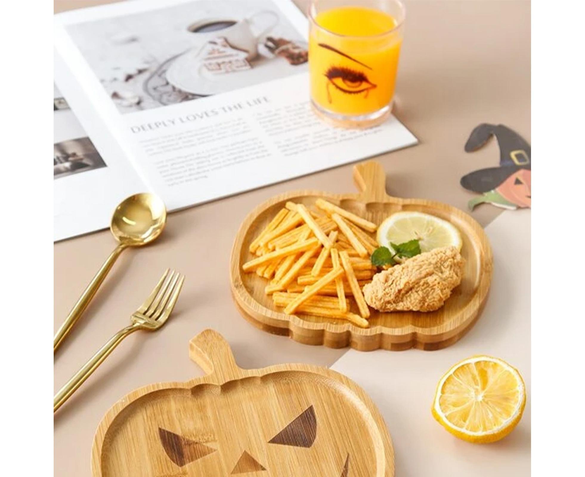 Halloween Pumpkin Storage Plate Home Decor - Image 8