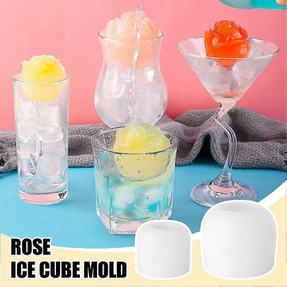 Rose Flower Ice Tray Bear Mold Silicone Ice Maker for Coffee Tea Wine Cola - Image 4