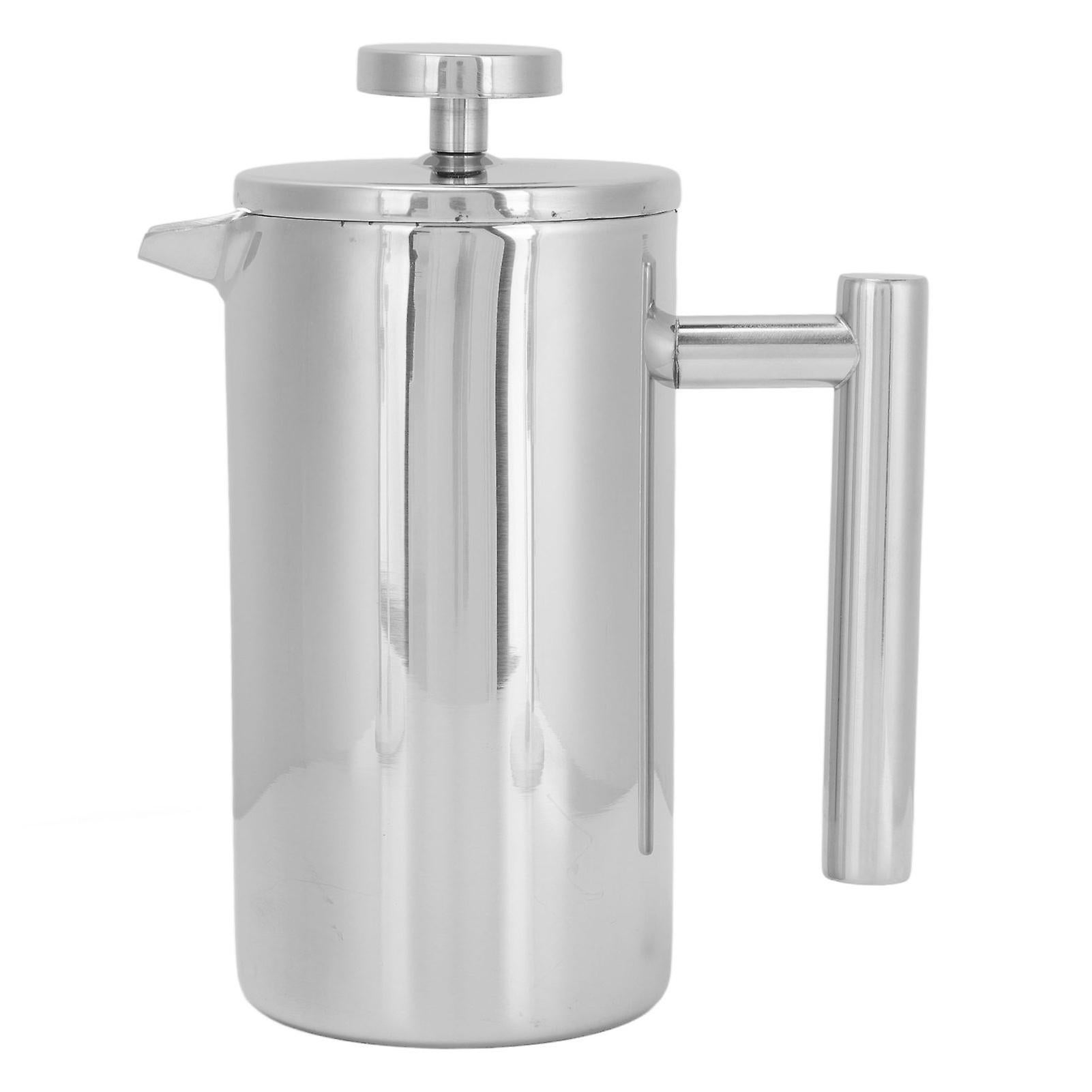 1000ml Stainless Steel Double Layer French Press Coffee Pot for Home Travel - Image 2