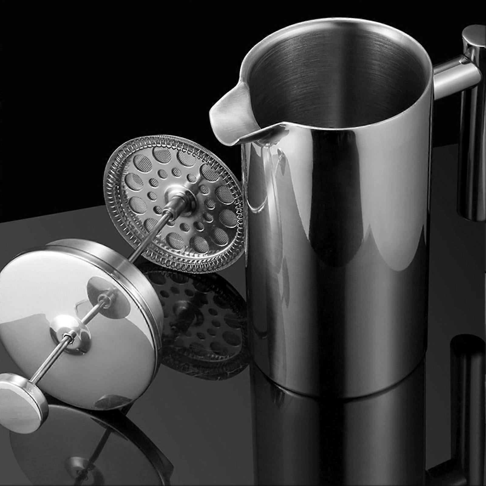 1000ml Stainless Steel Double Layer French Press Coffee Pot for Home Travel - Image 3