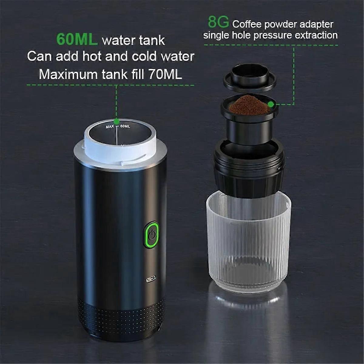 Wireless Portable Espresso Coffee Machine Capsule & Powder Travel Maker - Image 2