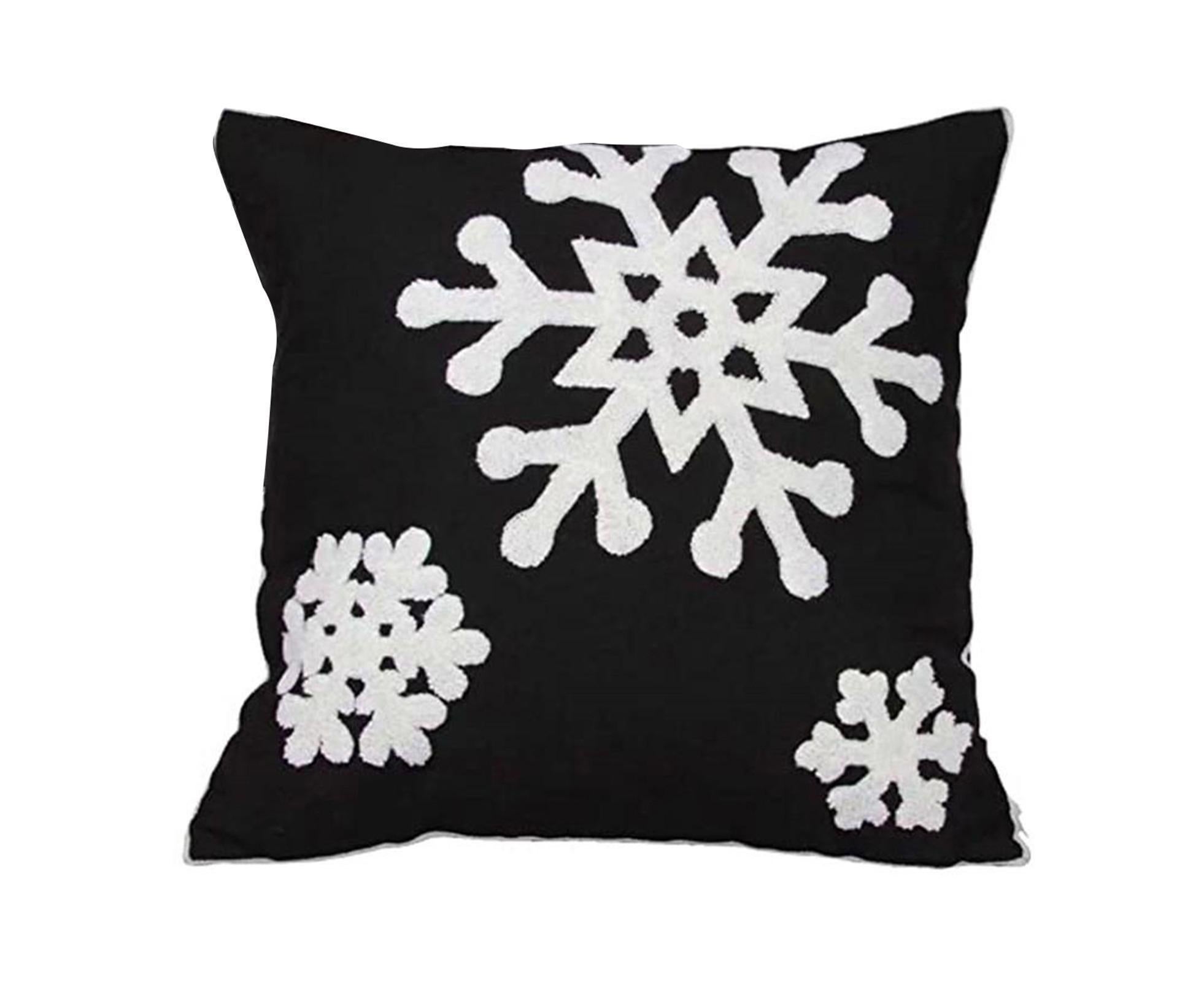 Xmas Throw Pillows Case for Living Room-Black - Image 1