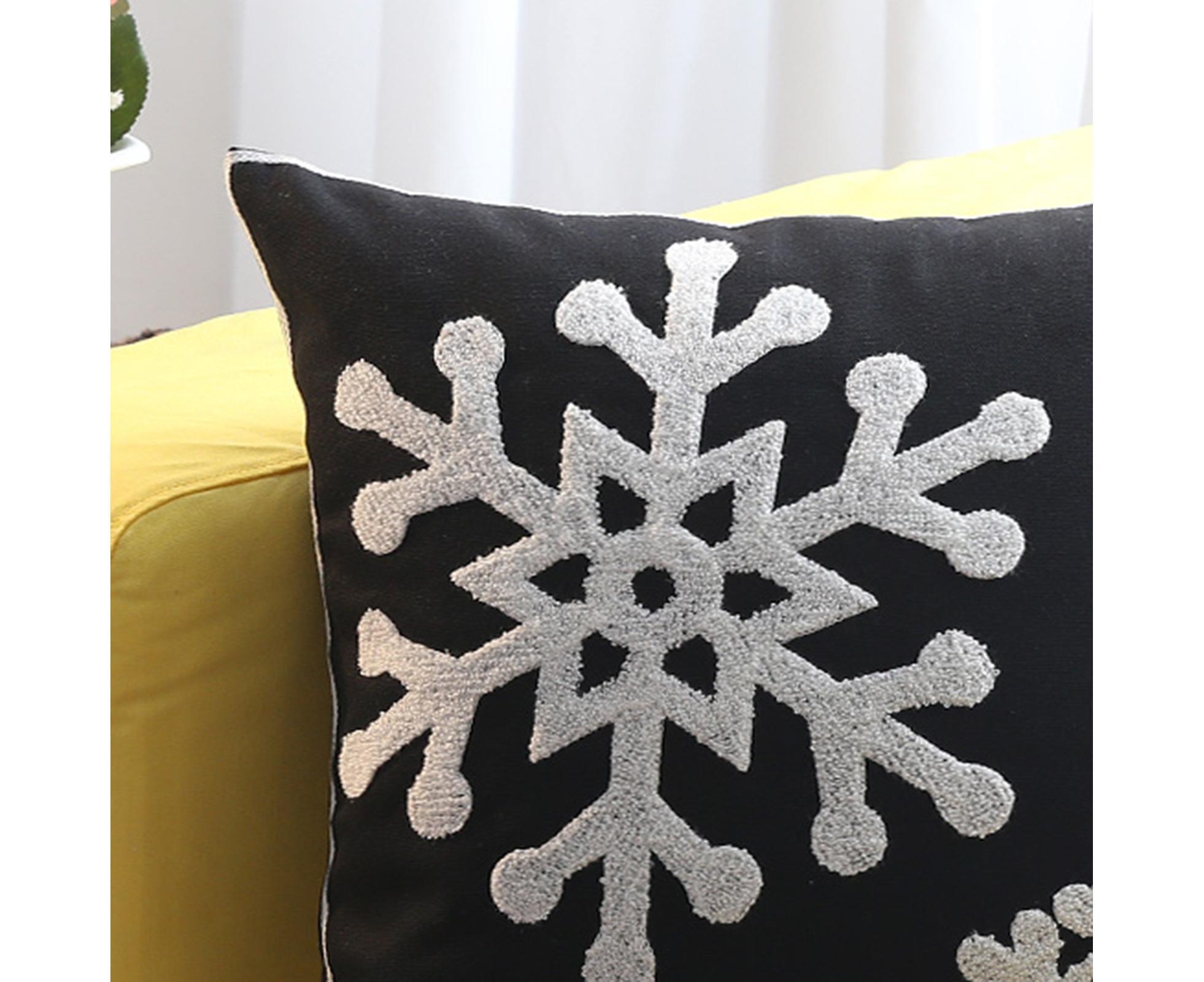 Xmas Throw Pillows Case for Living Room-Black - Image 2