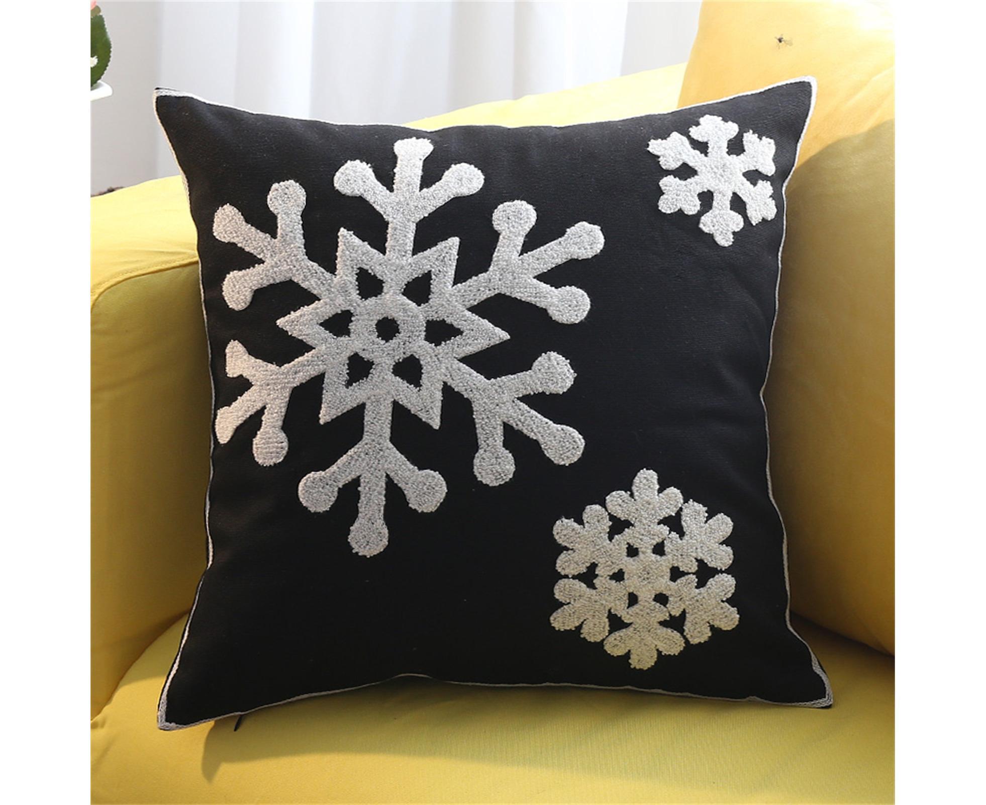 Xmas Throw Pillows Case for Living Room-Black - Image 4