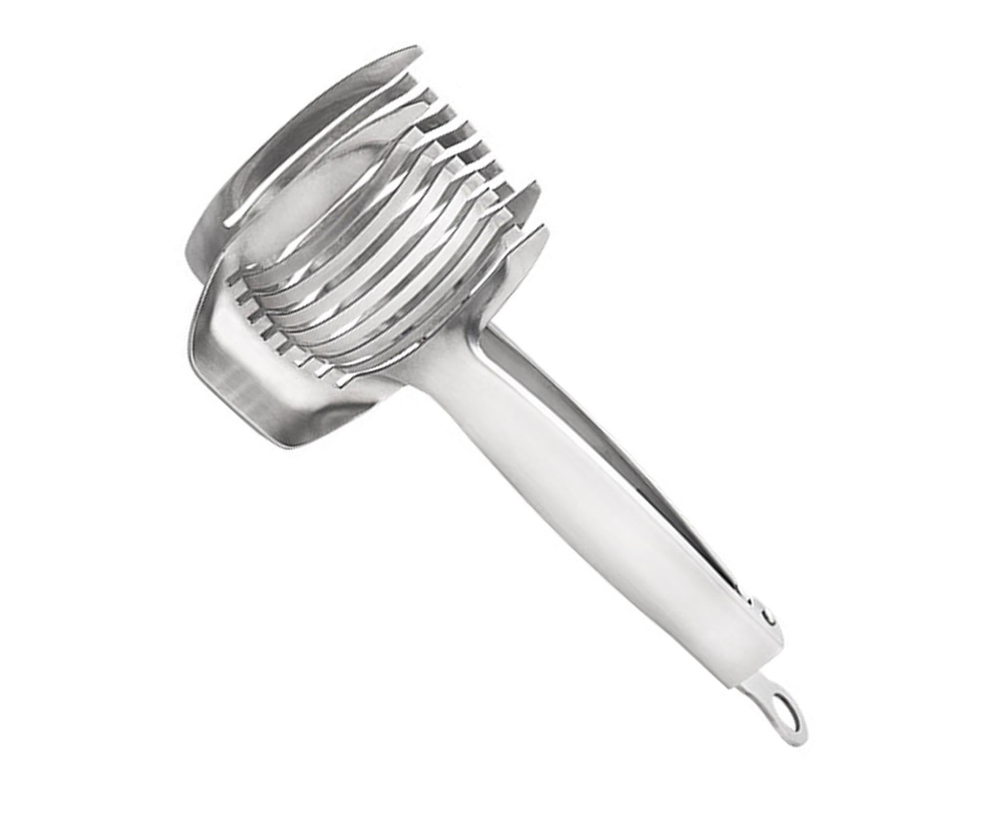 Fruit Slicer Stainless Steel Vegetable Cutter-Silver - Image 2