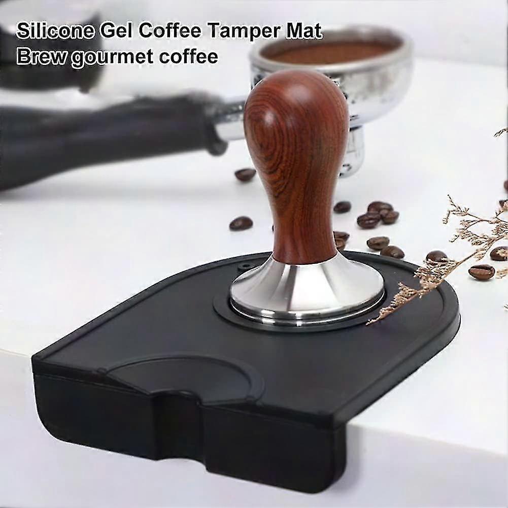 Espresso Tamping Mat Coffee Powder Press Pad with Tamper Holder Barista Tool - Image 3