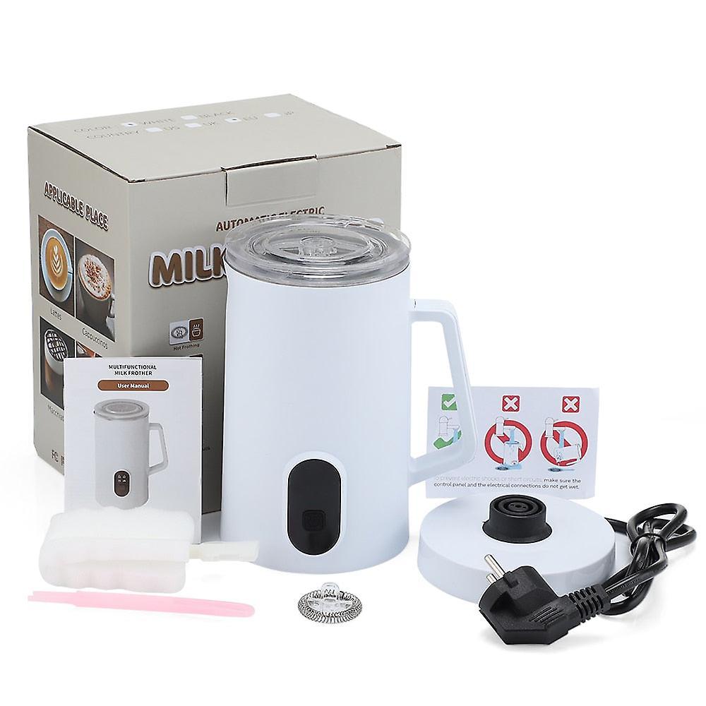 4-in-1 Electric Milk Frother 350ml Hot Cold Coffee Foam Maker Stainless Steel - Image 1