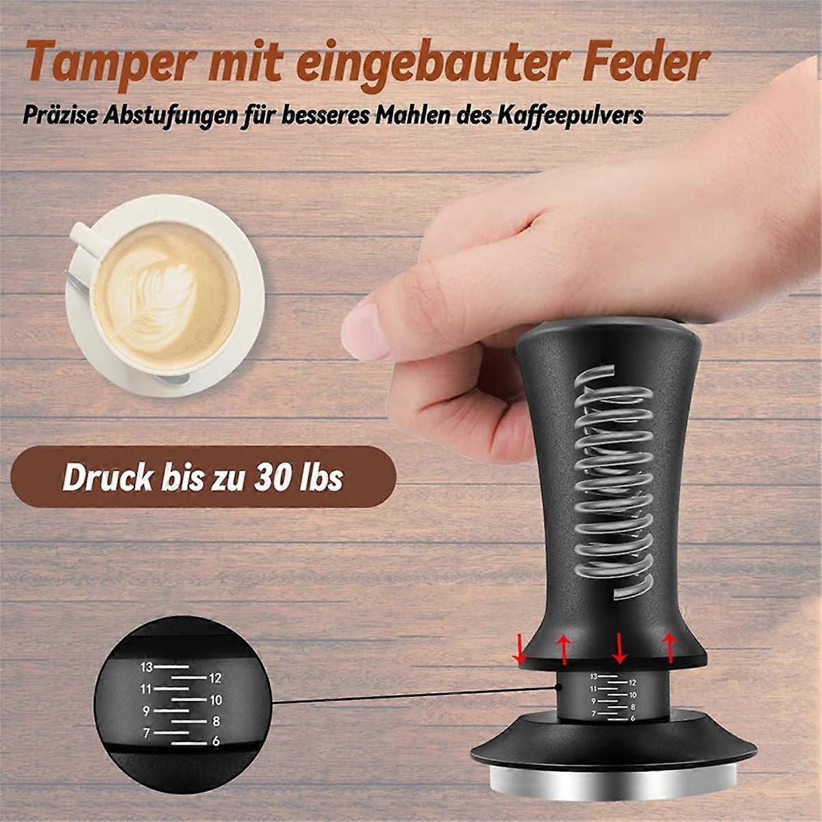 Coffee Tamper Set 51mm with 304 Stainless Steel Base Espresso Tamper Kit - Image 4