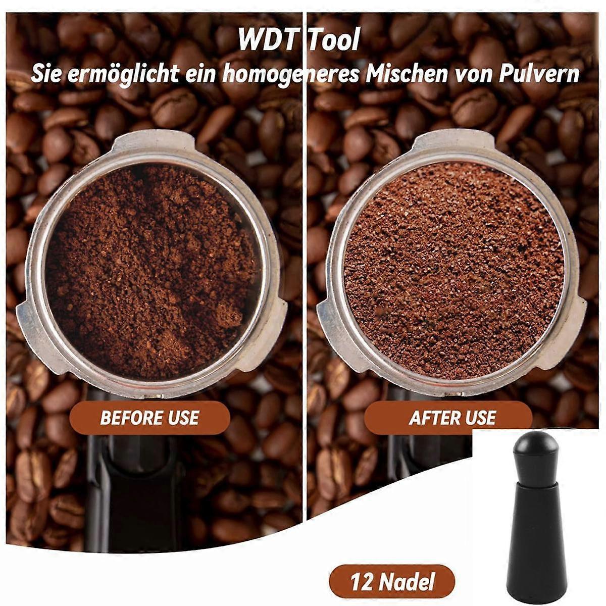 Coffee Tamper Set 51mm with 304 Stainless Steel Base Espresso Tamper Kit - Image 5