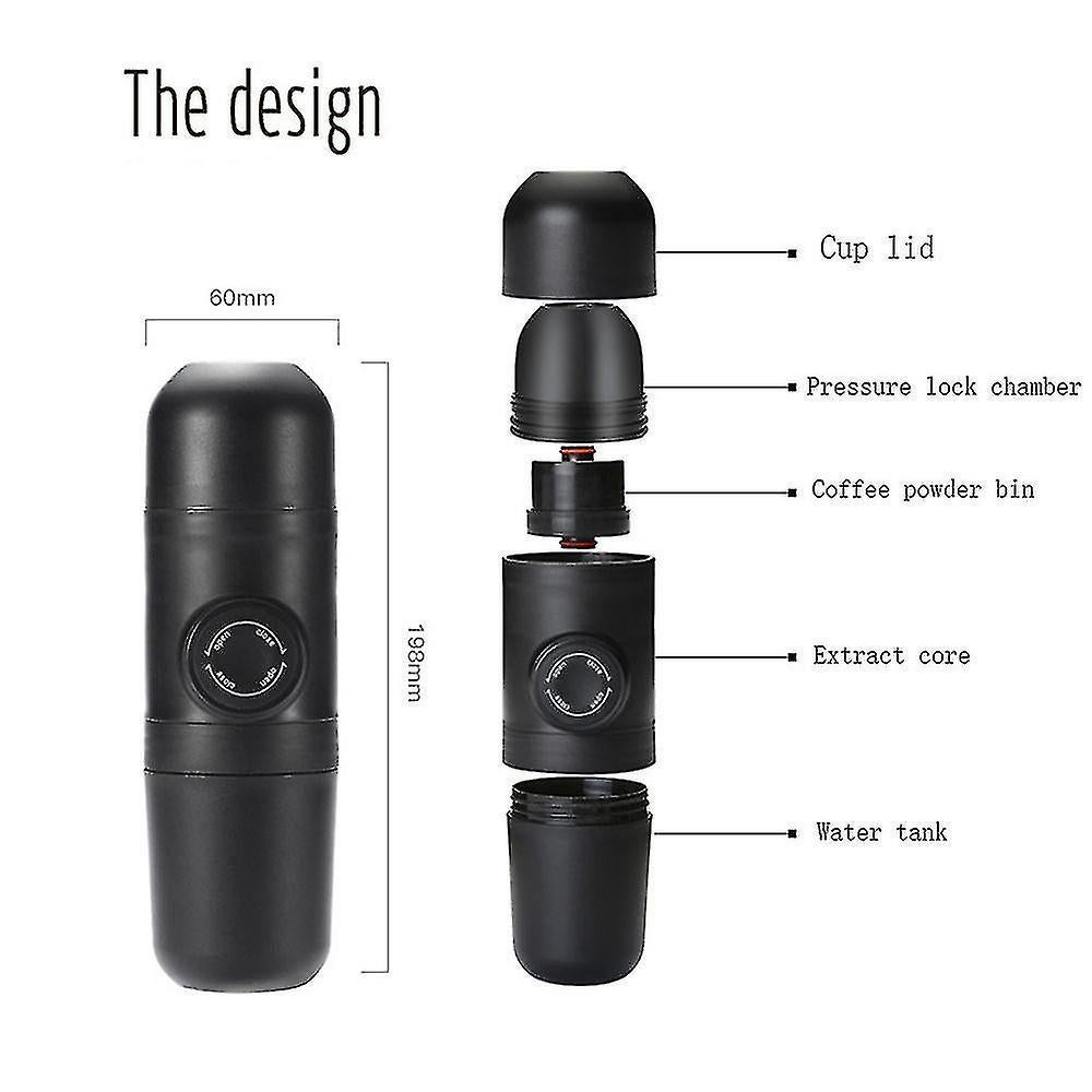 Portable Manual Coffee Maker 70ml Mini Ground Espresso Coffee Maker - Image 4