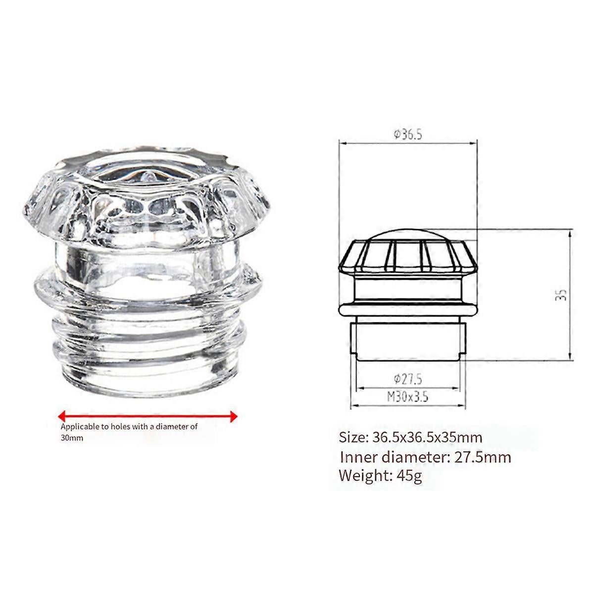 Glass Handle for Oden CS11 Coffee Maker Stainless Steel Coffee Extraction Part - Image 4