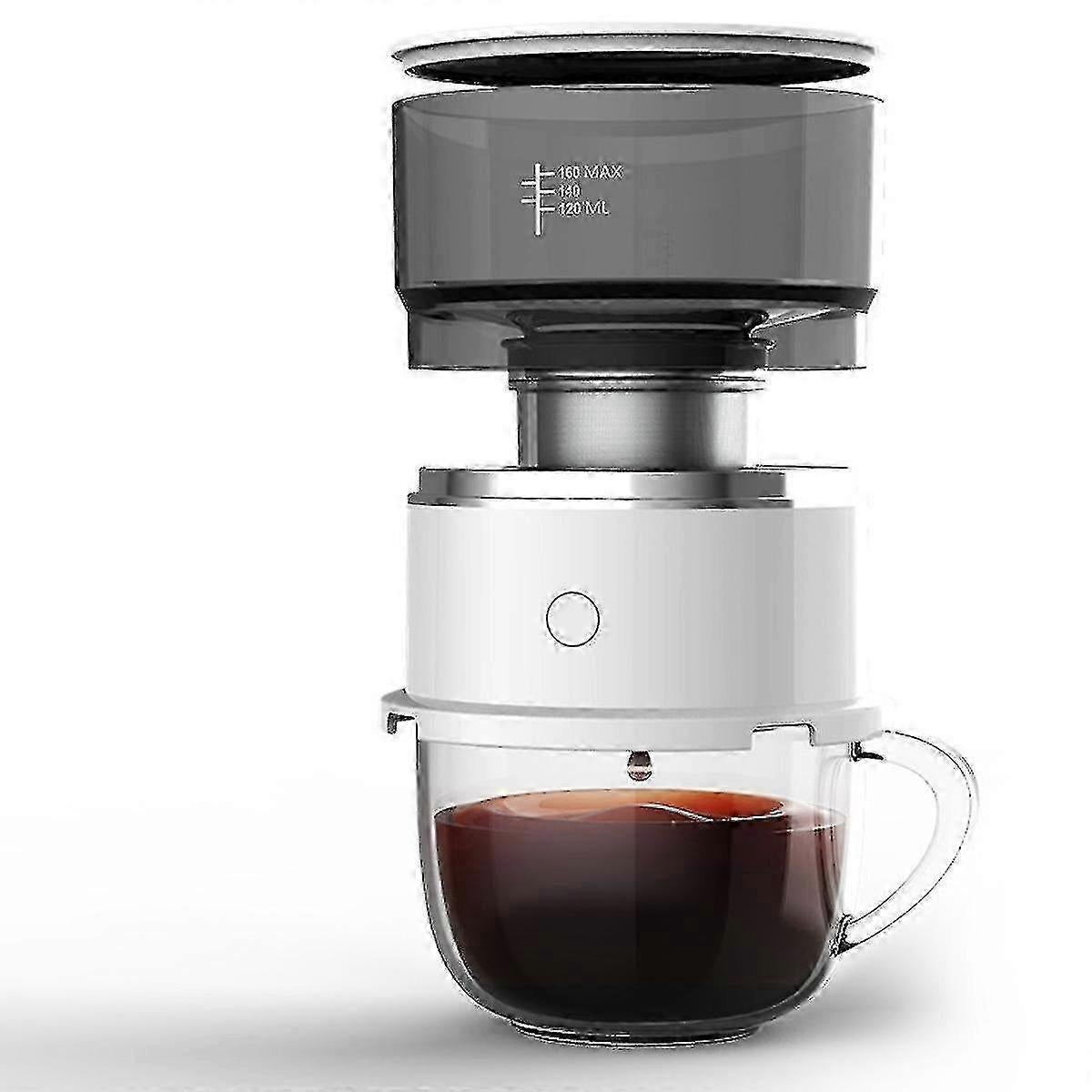 Portable Drip Coffee Maker Mini Double Filter Manual Coffee Brewing Machine - Image 1