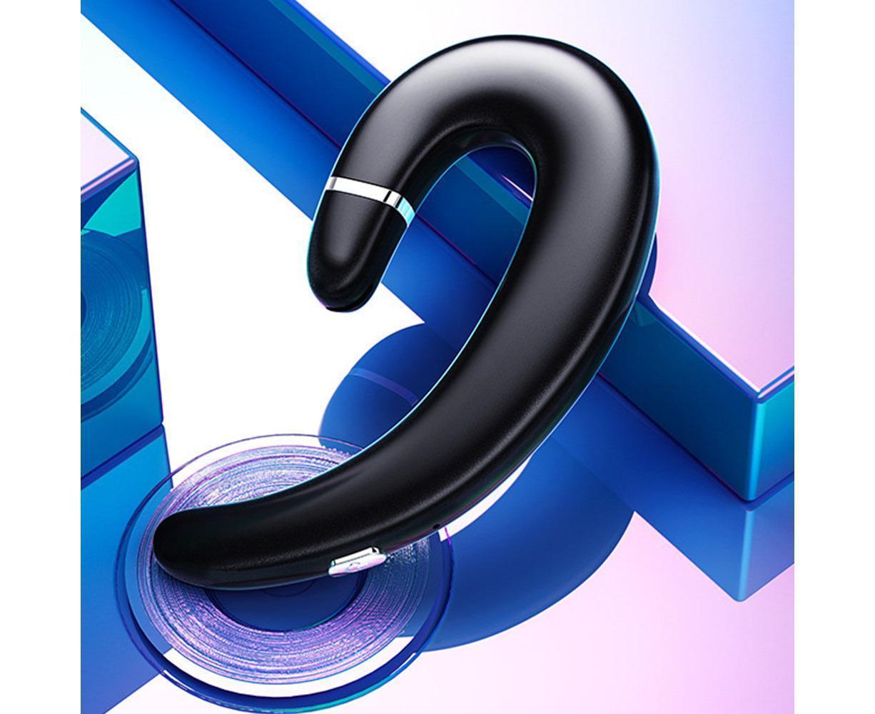 Ear Hook Wireless Headphones - Non Ear Plug - Single Ear Noise Cancelling Headset with Mic - Image 6