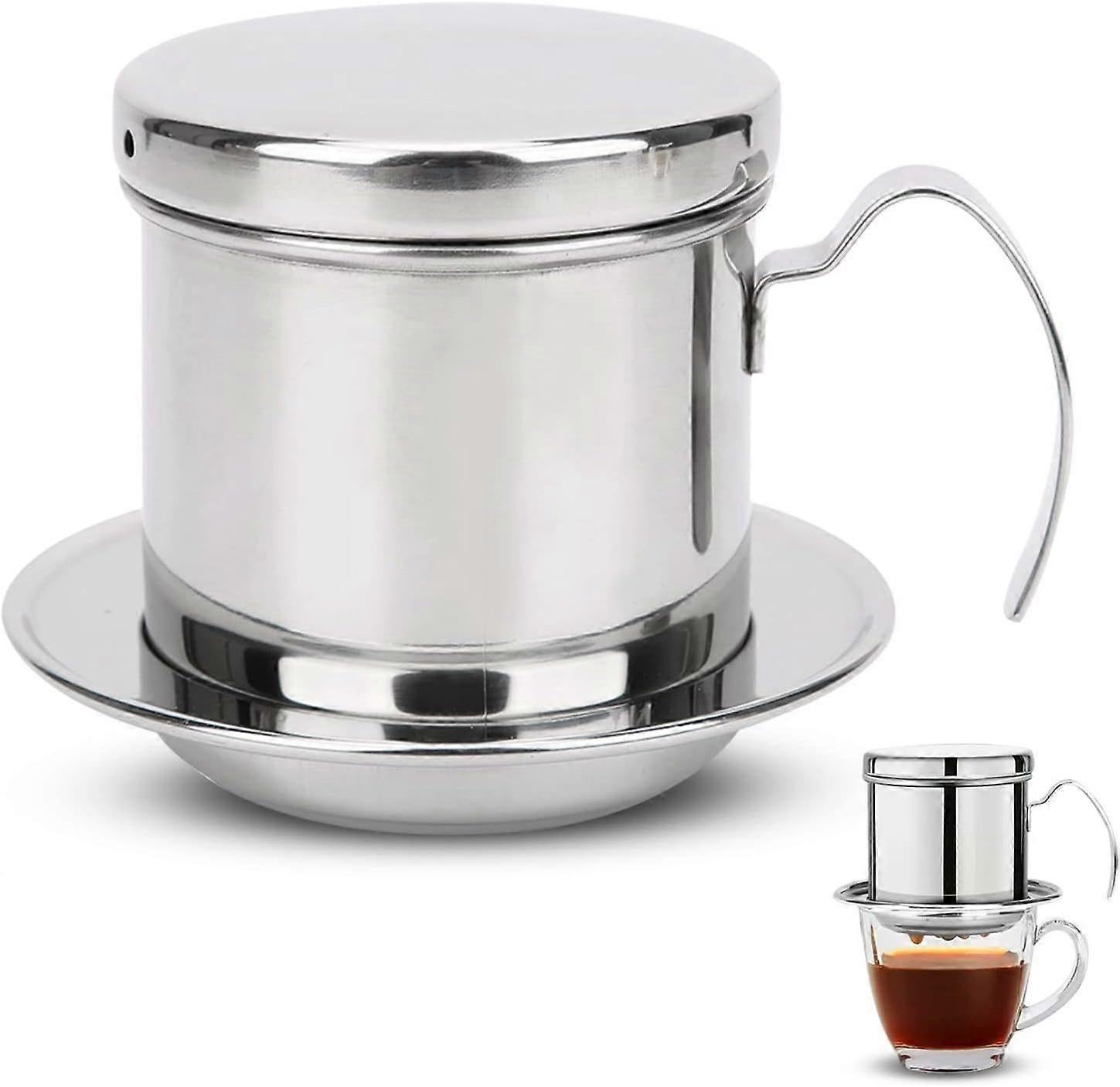 Vietnamese Coffee Filter Stainless Steel Single Drip Coffee Maker Brewer - Image 1