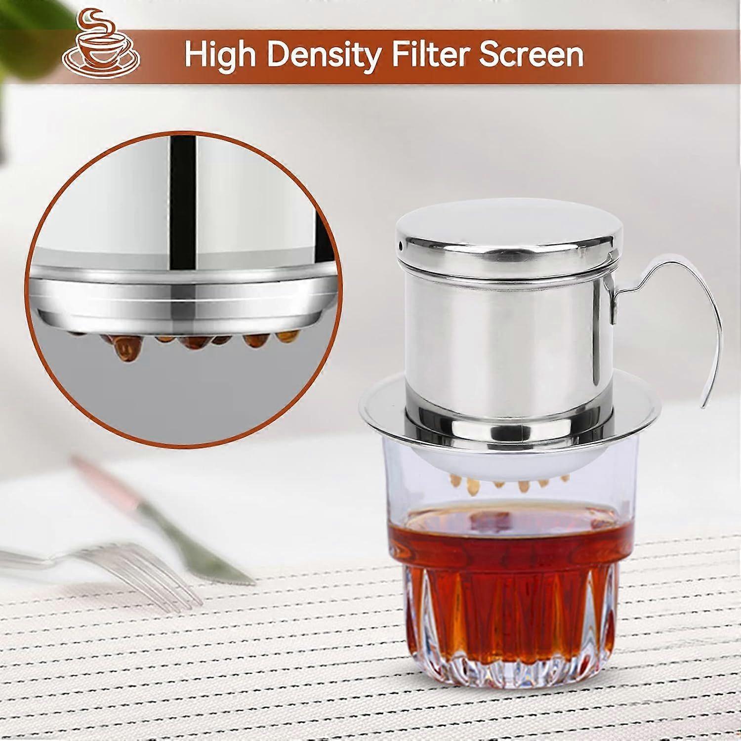 Vietnamese Coffee Filter Stainless Steel Single Drip Coffee Maker Brewer - Image 3