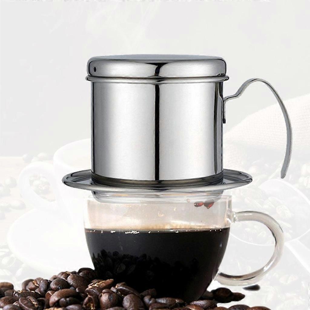 Vietnamese Coffee Filter Maker Press Stainless Steel Drip Cup Brewer - Image 2