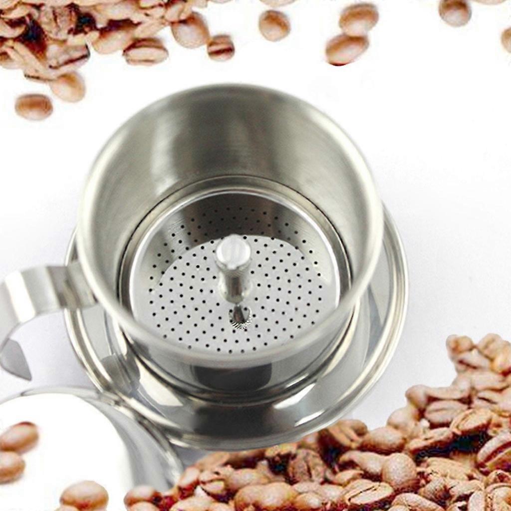 Vietnamese Coffee Filter Maker Press Stainless Steel Drip Cup Brewer - Image 4