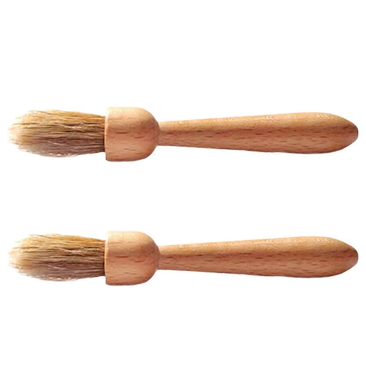 Coffee Grinder Brush Bamboo Handle Cleaning Brush Tool for Coffee Maker - Image 1
