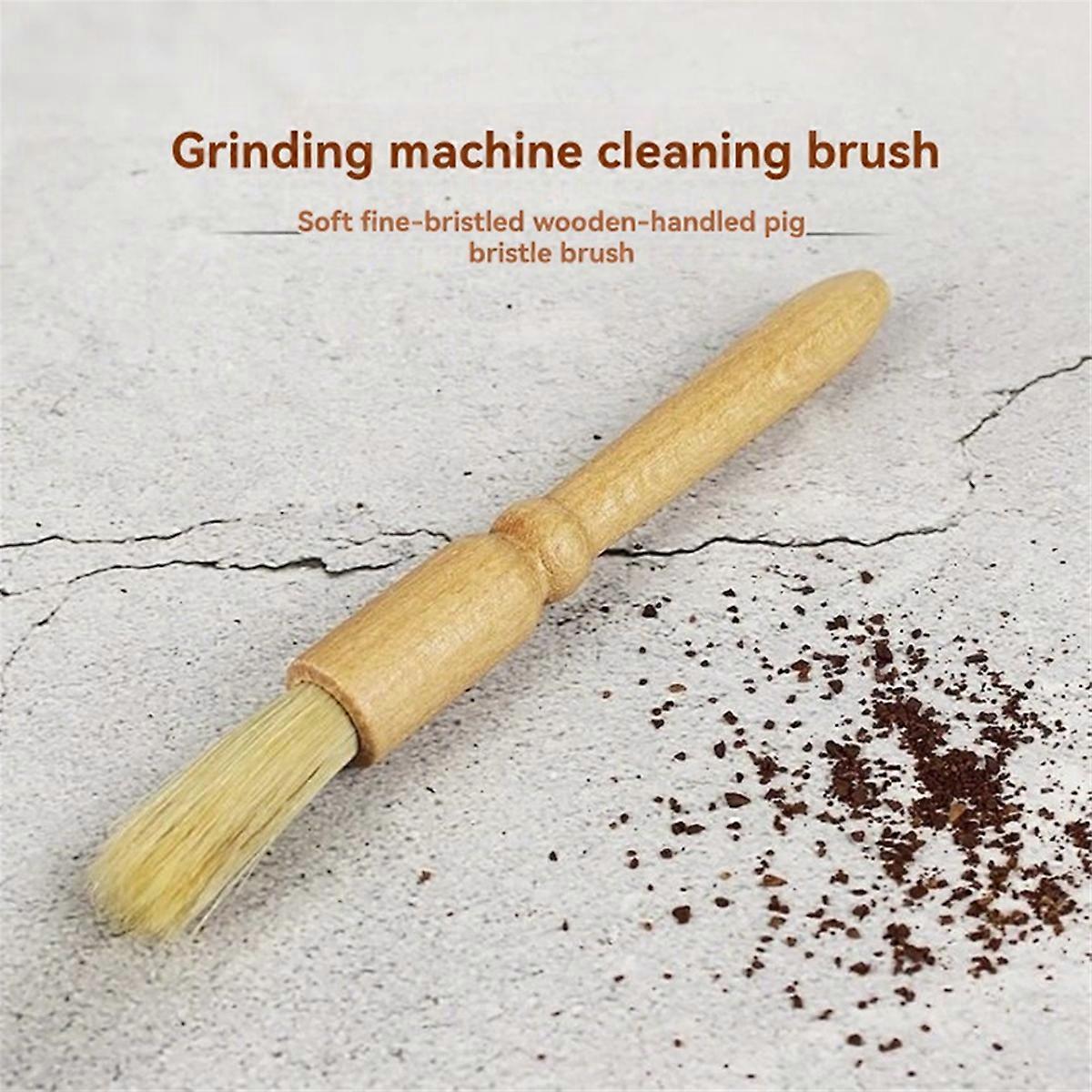 Coffee Grinder Brush Bamboo Handle Cleaning Brush Tool for Coffee Maker - Image 5