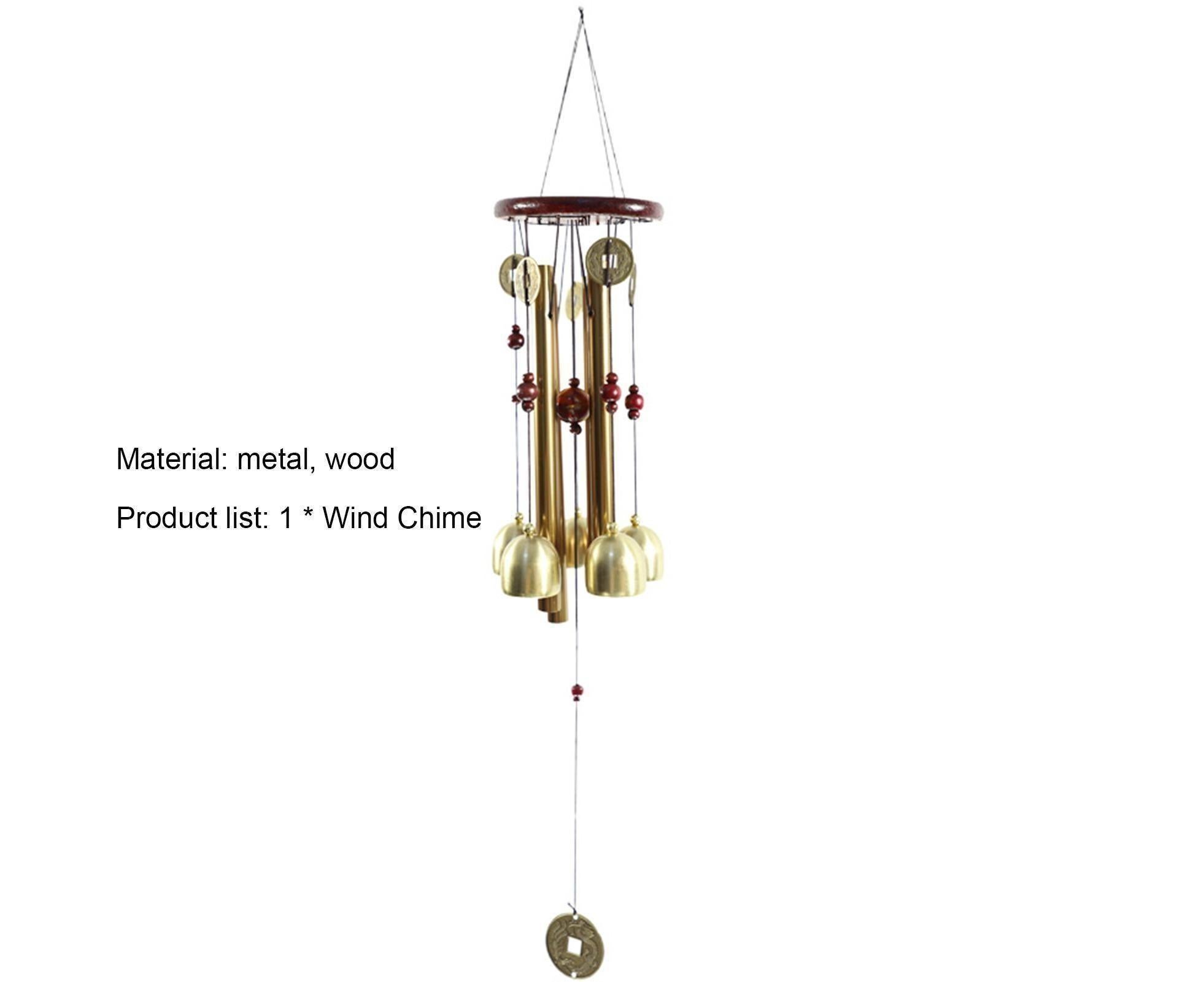 Wonderful Music Wind Chime with Copper Cash Anti-oxidation Metal Windchimes Bell for Garden- S - Image 2