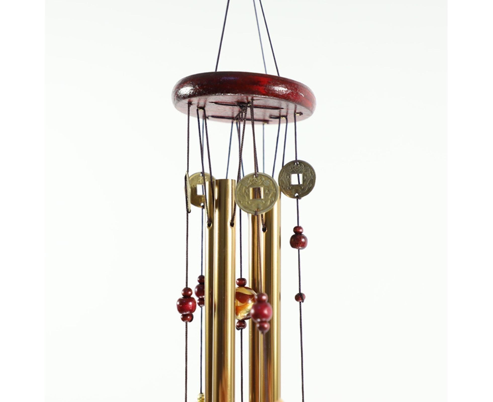 Wonderful Music Wind Chime with Copper Cash Anti-oxidation Metal Windchimes Bell for Garden- S - Image 3