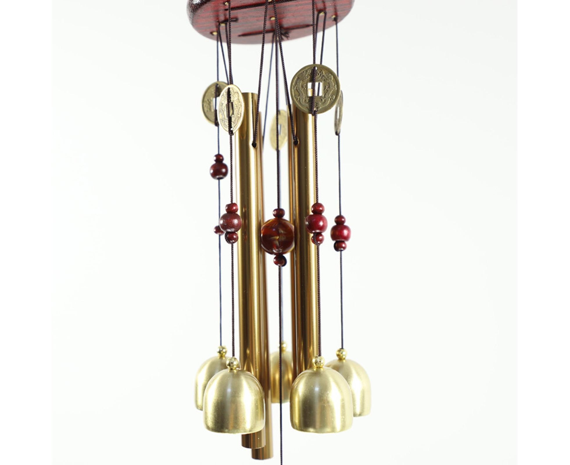 Wonderful Music Wind Chime with Copper Cash Anti-oxidation Metal Windchimes Bell for Garden- S - Image 4