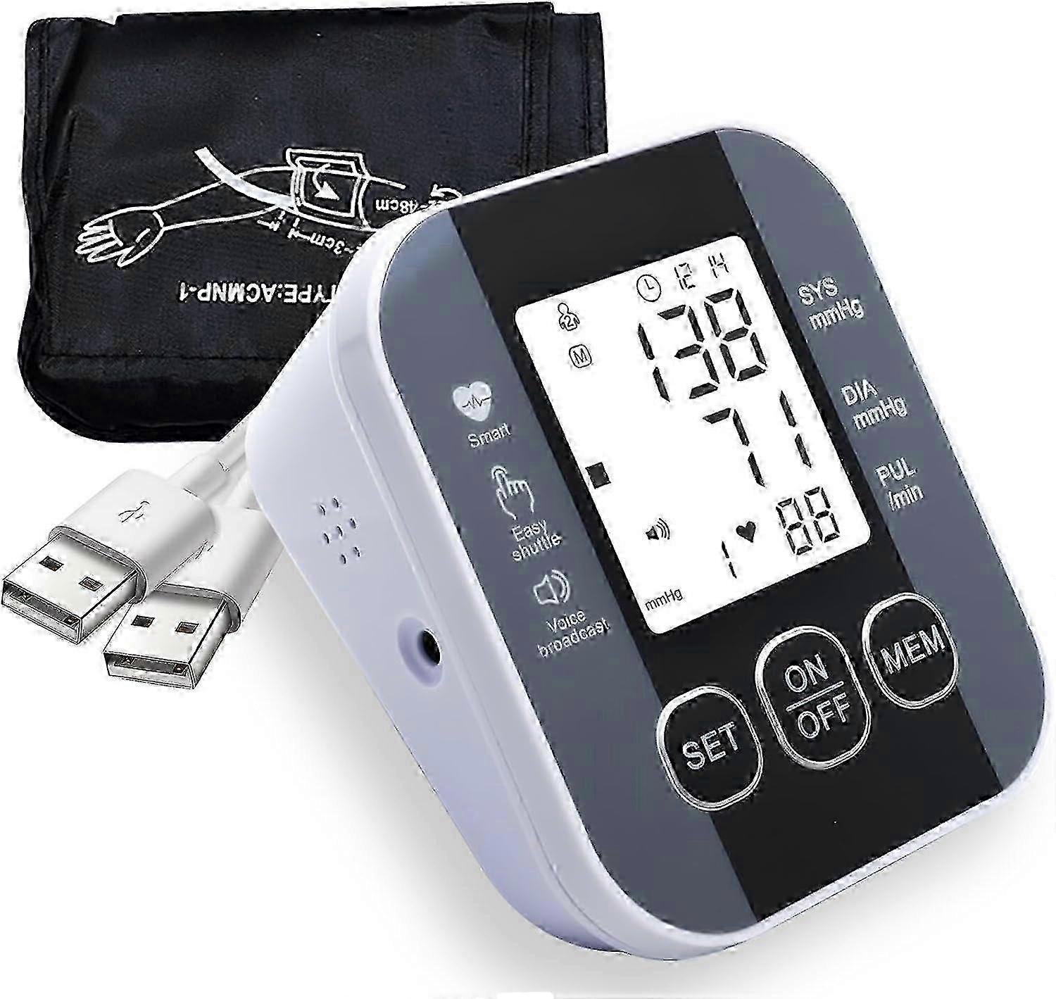 Upper Arm Digital Device with Large Cuff for Home Use - Image 1