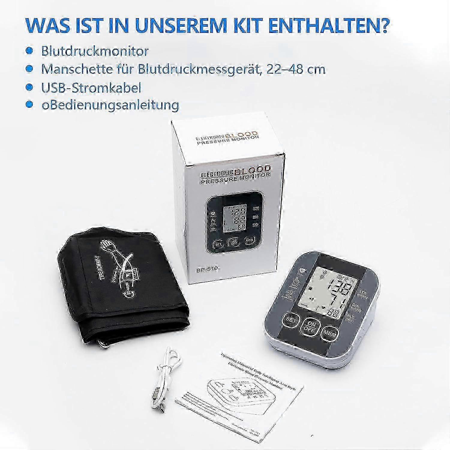 Upper Arm Digital Device with Large Cuff for Home Use - Image 5