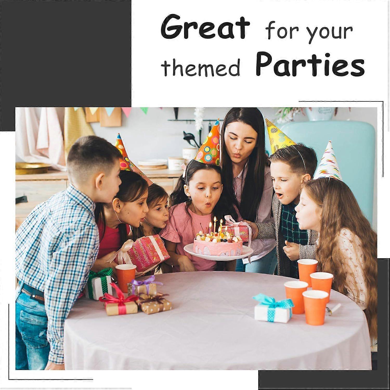 5 Pack Premium White Plastic Tablecloth - 108 x 54 in - Image 3