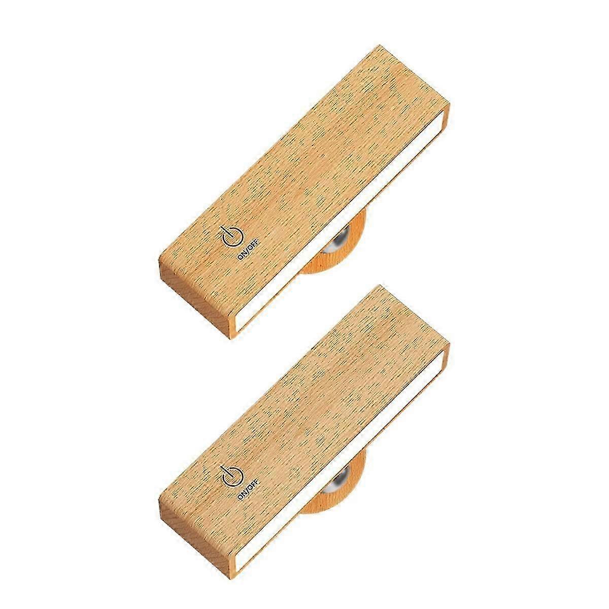 Battery Operated Wall Sconces Set of 2, Wireless LED Lights for Bedroom - Image 1