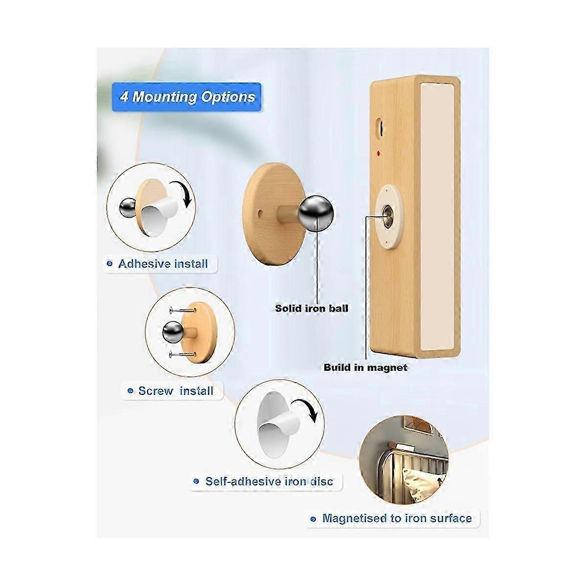 Battery Operated Wall Sconces Set of 2, Wireless LED Lights for Bedroom - Image 2