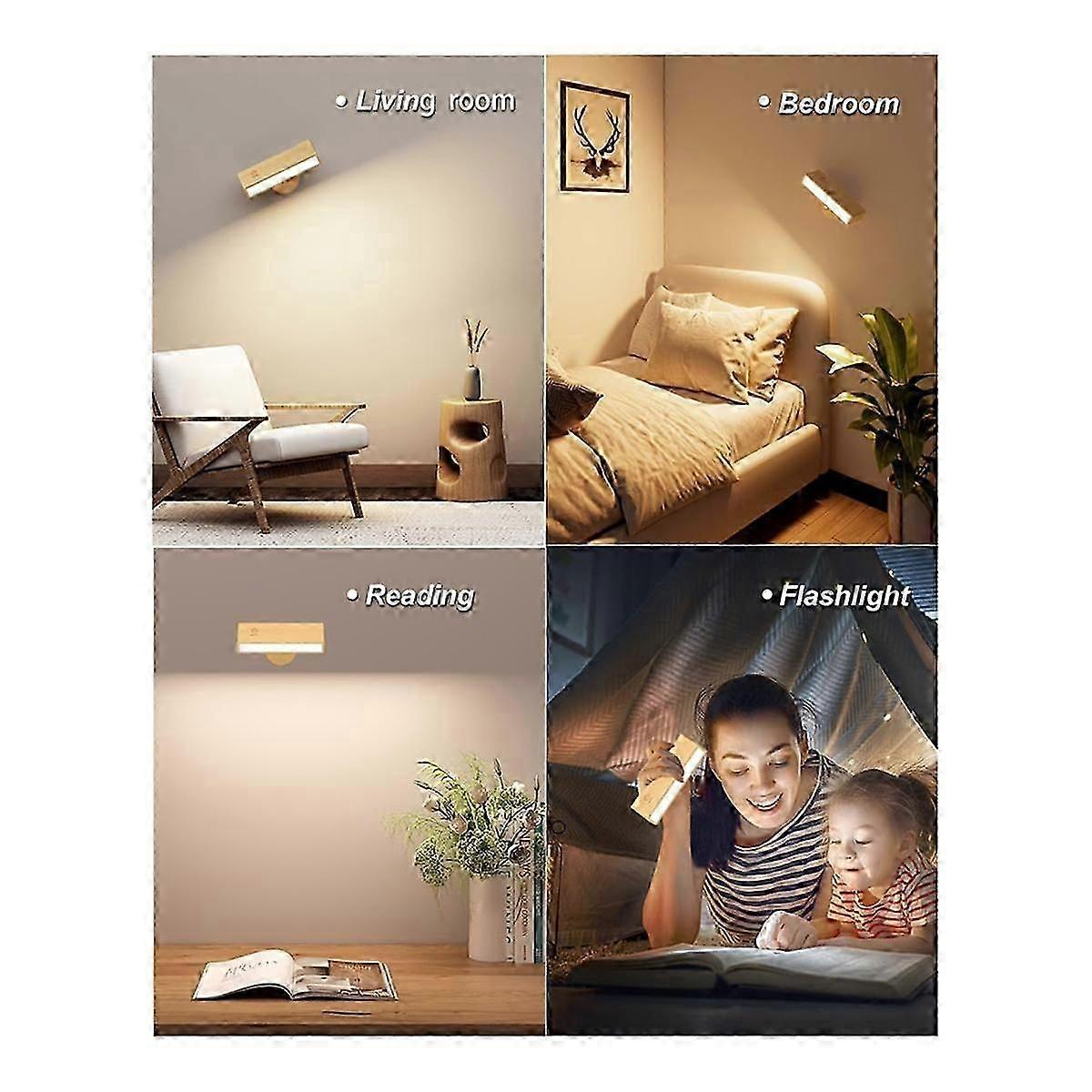 Battery Operated Wall Sconces Set of 2, Wireless LED Lights for Bedroom - Image 5