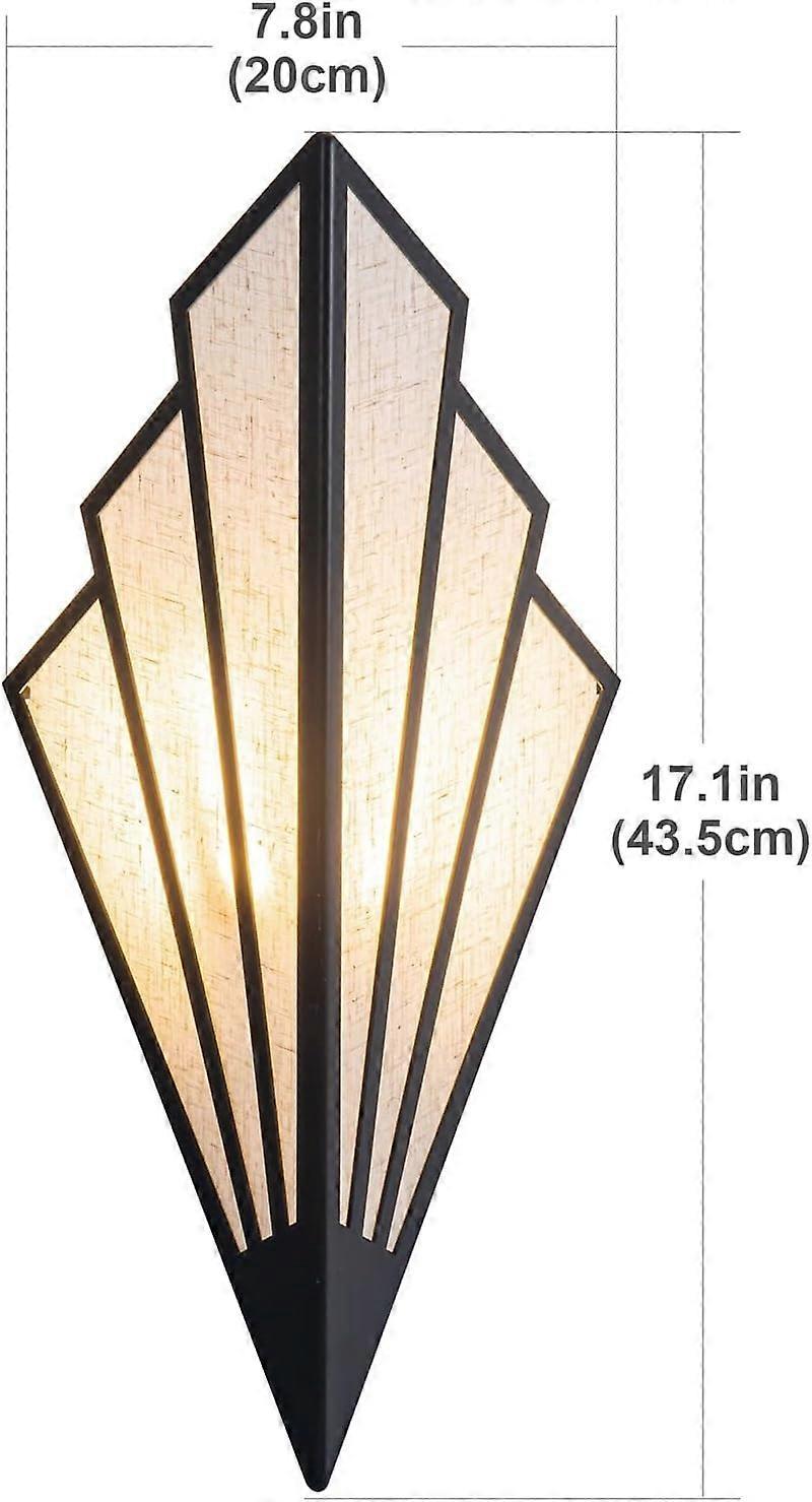 Battery Operated Wall Sconce Set of 2, RGB Wireless Lamp with Remote, Black - Image 3