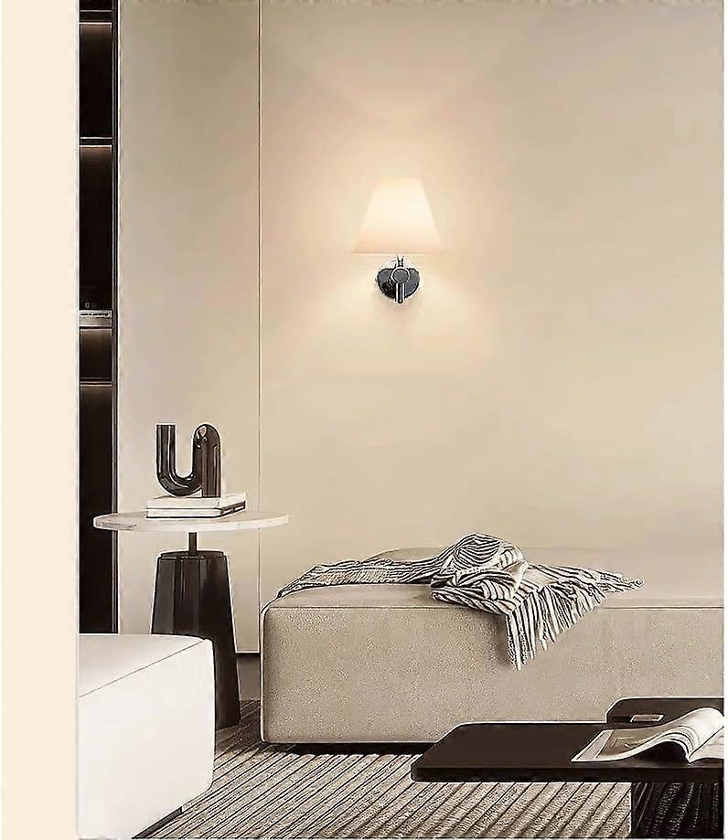 Battery Operated Wall Sconces Set of 2, USB Rechargeable Wireless Lamps, Remote, Linen Shade - Image 3