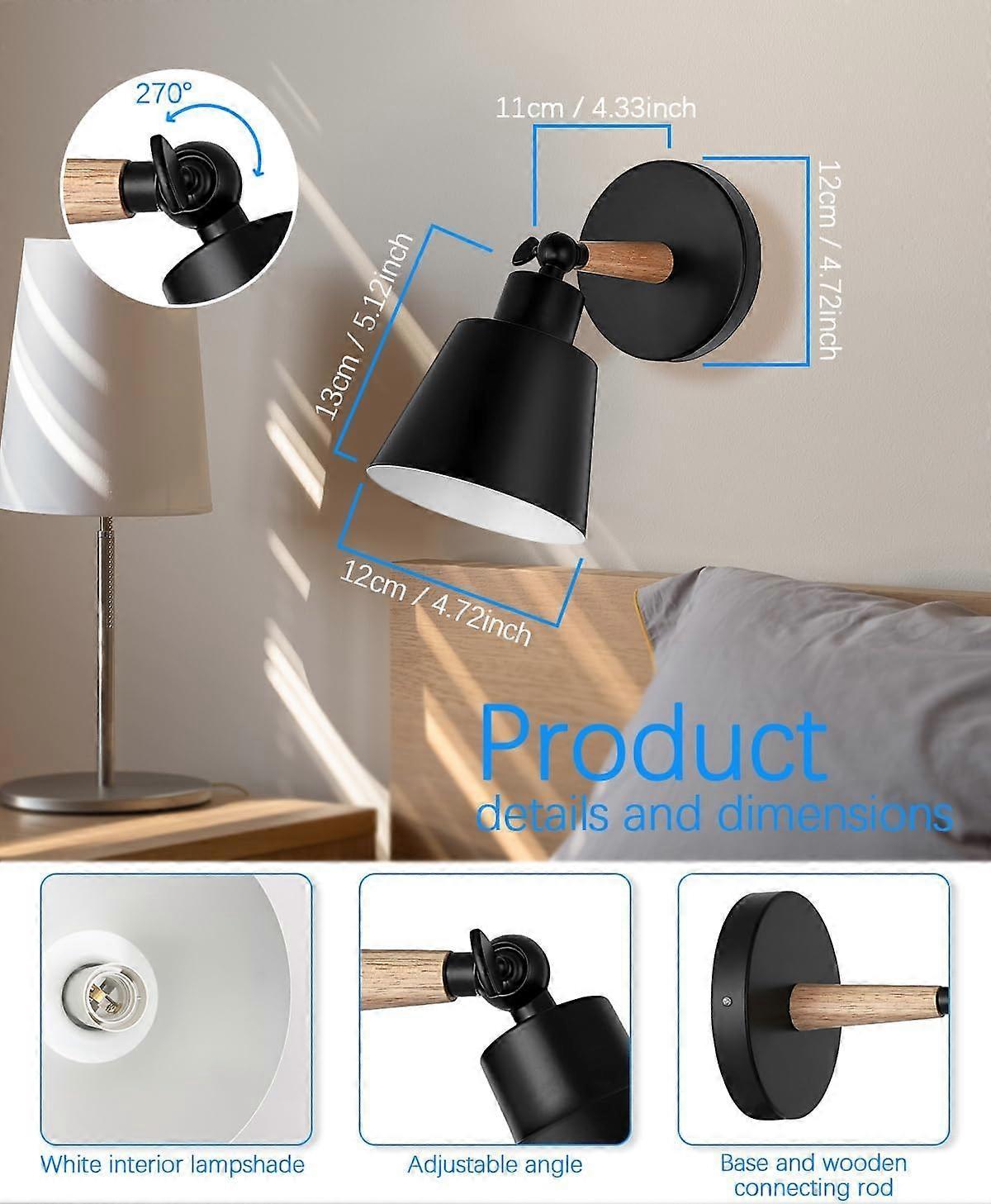 Battery Operated Wall Sconce Set of 2, Wireless LED Light with Remote, Dimmable - Image 4