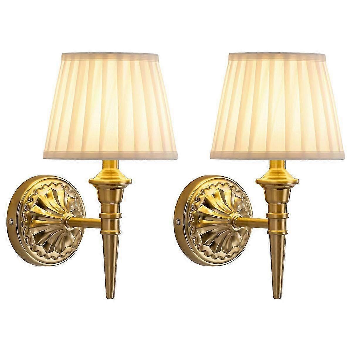 Battery Operated Wall Sconce Light Set of 2 - Image 1