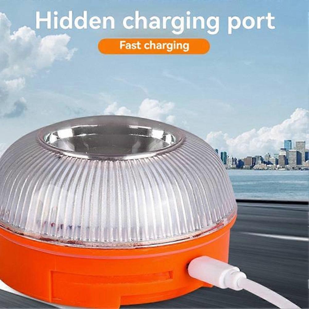 V16 Emergency LED Warning Lights 3PCS, White & Yellow Traffic Security Lamp - Image 4