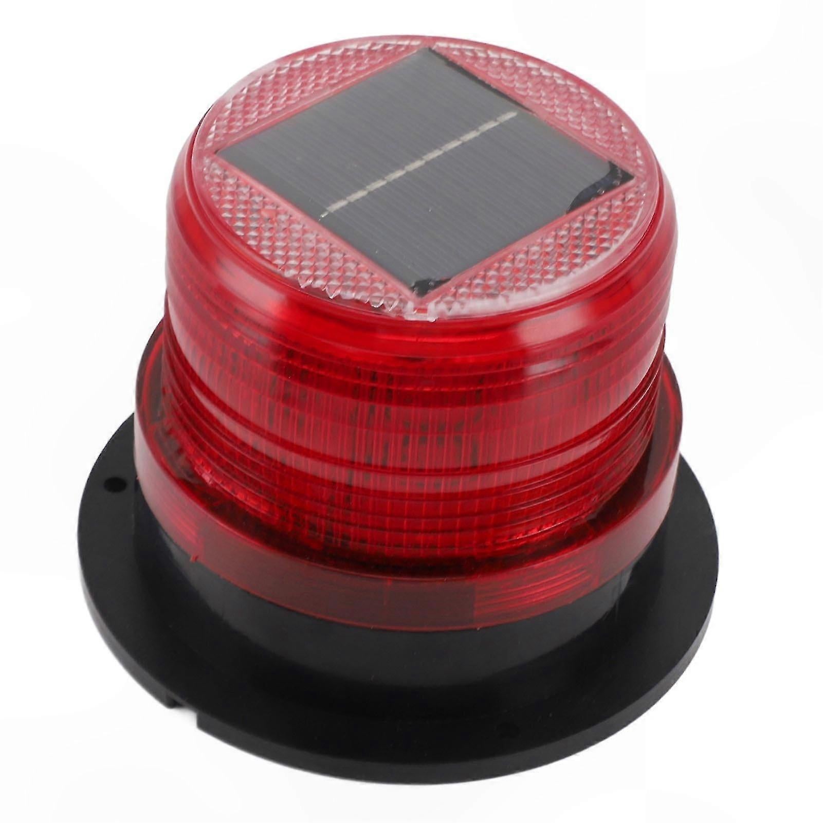 Red LED Emergency Strobe Light with Base, Waterproof Vehicle Warning Light - Image 1