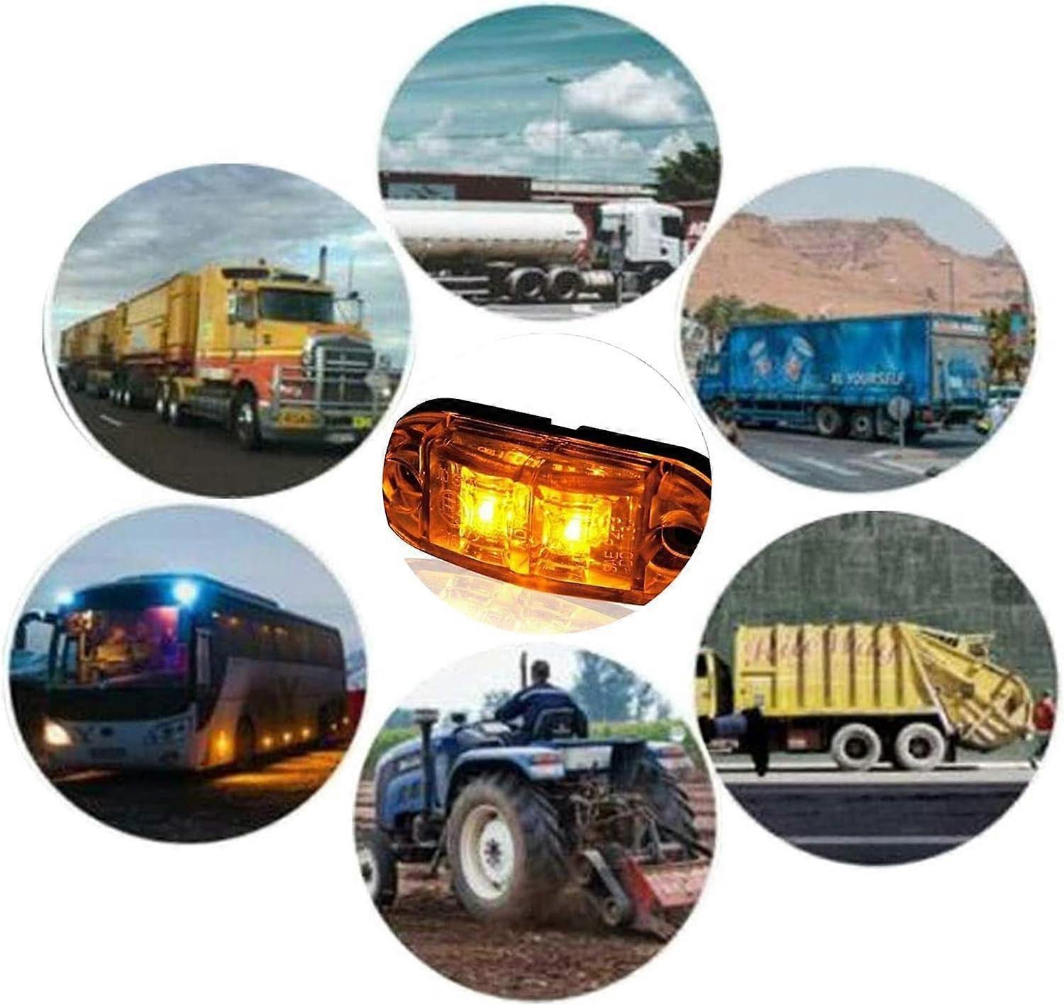 LED Side Marker Lights 10PCS, 12V Waterproof Car Truck Warning Tail Lamps - Image 5