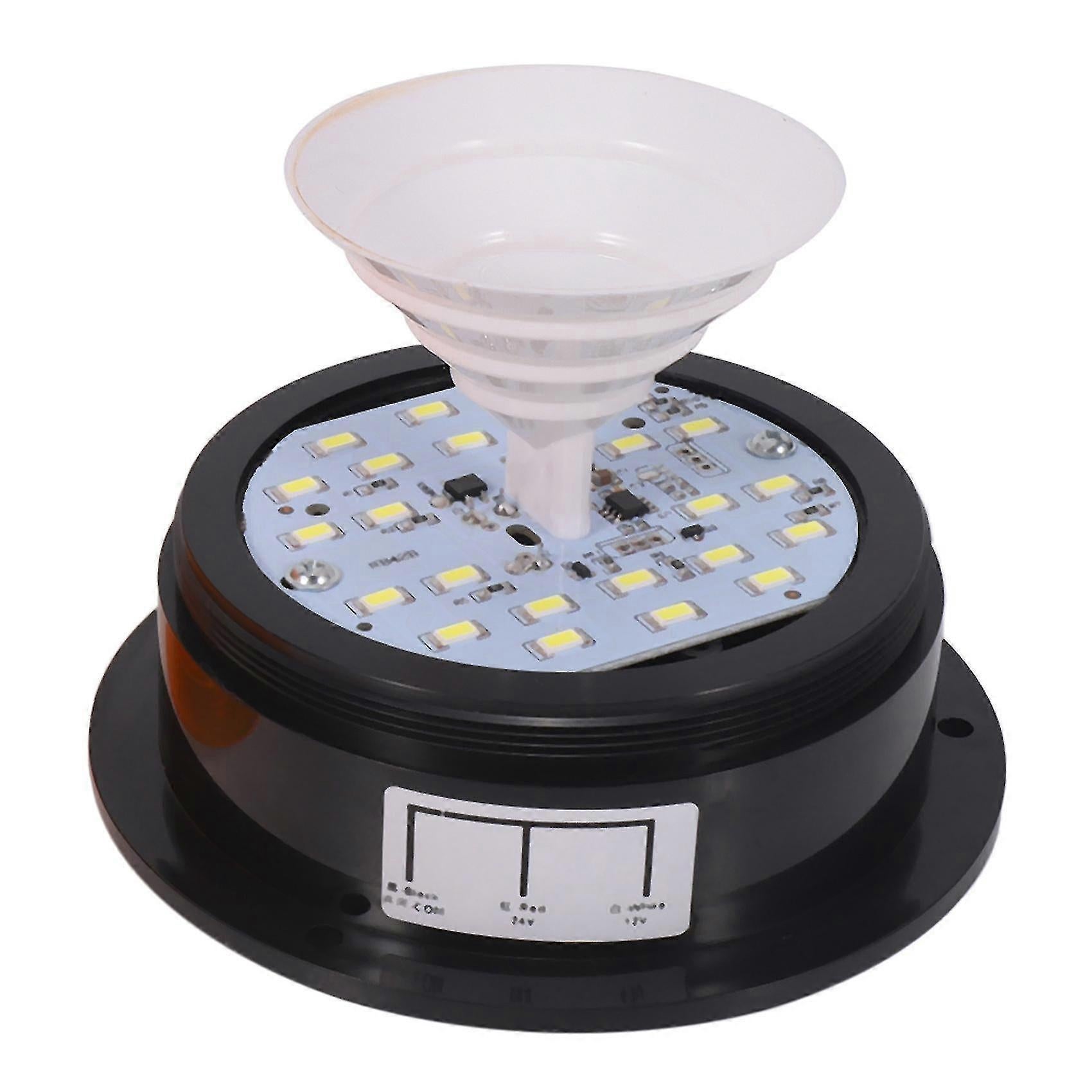 Amber LED Beacon Strobe Lights 2PCS, 12V/24V Emergency Warning Lamp for Truck - Image 4