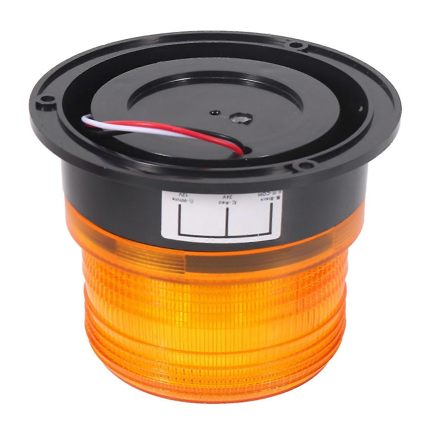 Amber LED Beacon Strobe Lights 2PCS, 12V/24V Emergency Warning Lamp for Truck - Image 5