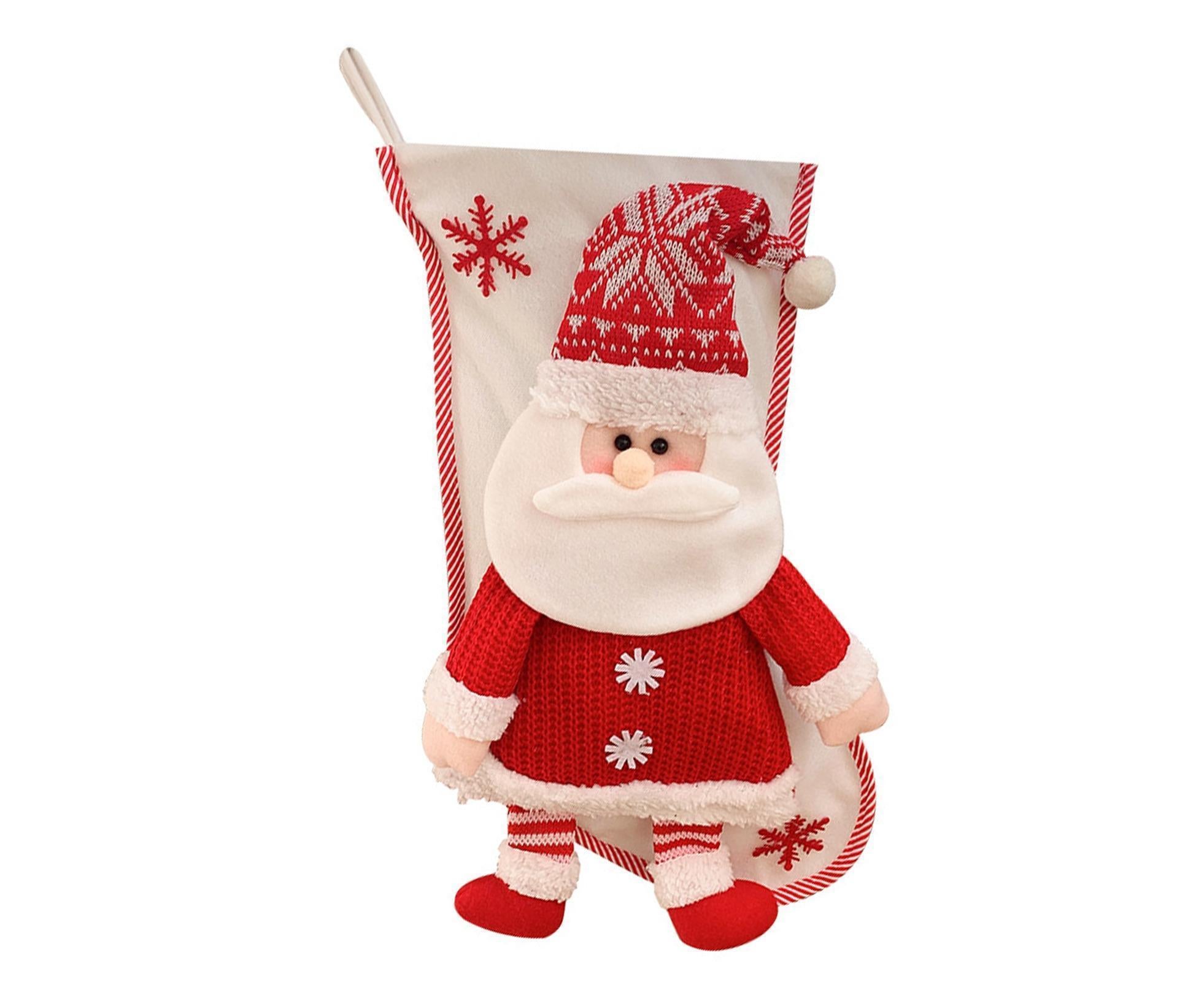 Large Capacity Xmas Stocking-White - Image 1
