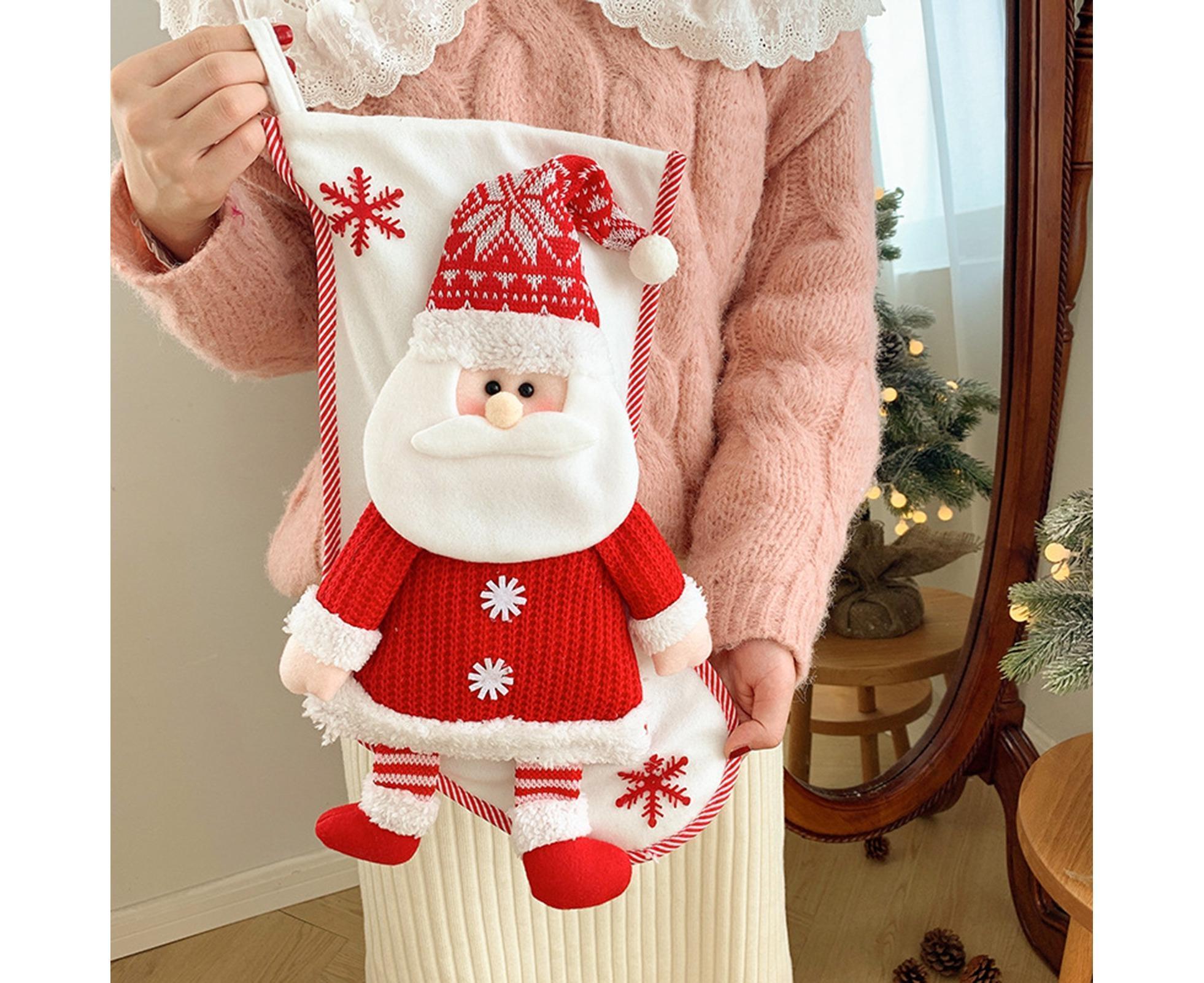 Large Capacity Xmas Stocking-White - Image 2