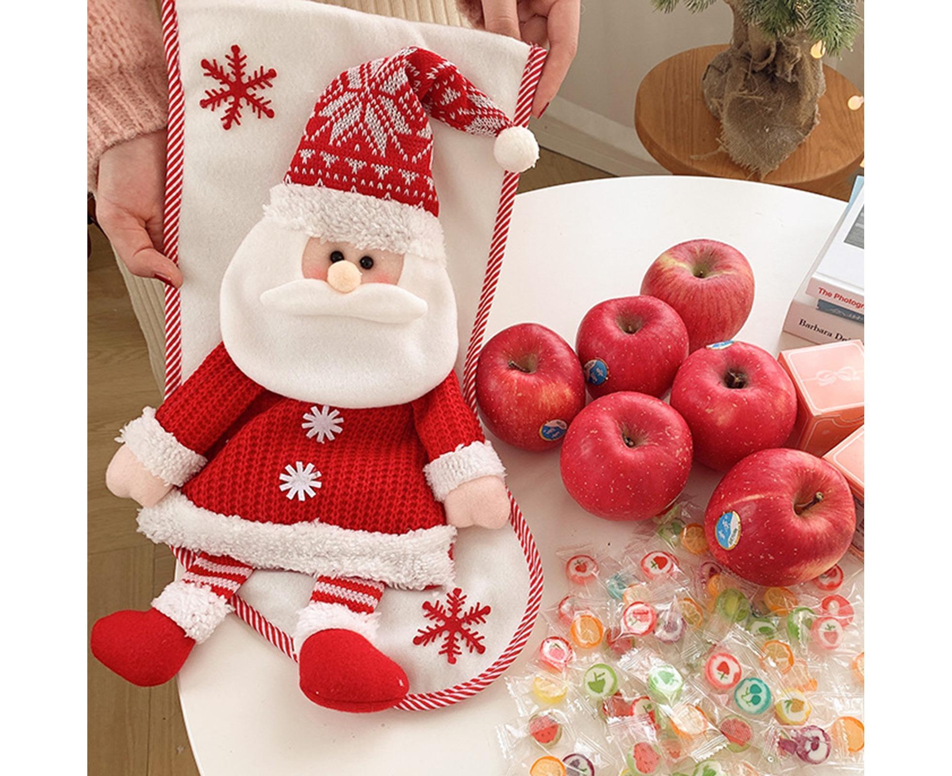 Large Capacity Xmas Stocking-White - Image 4