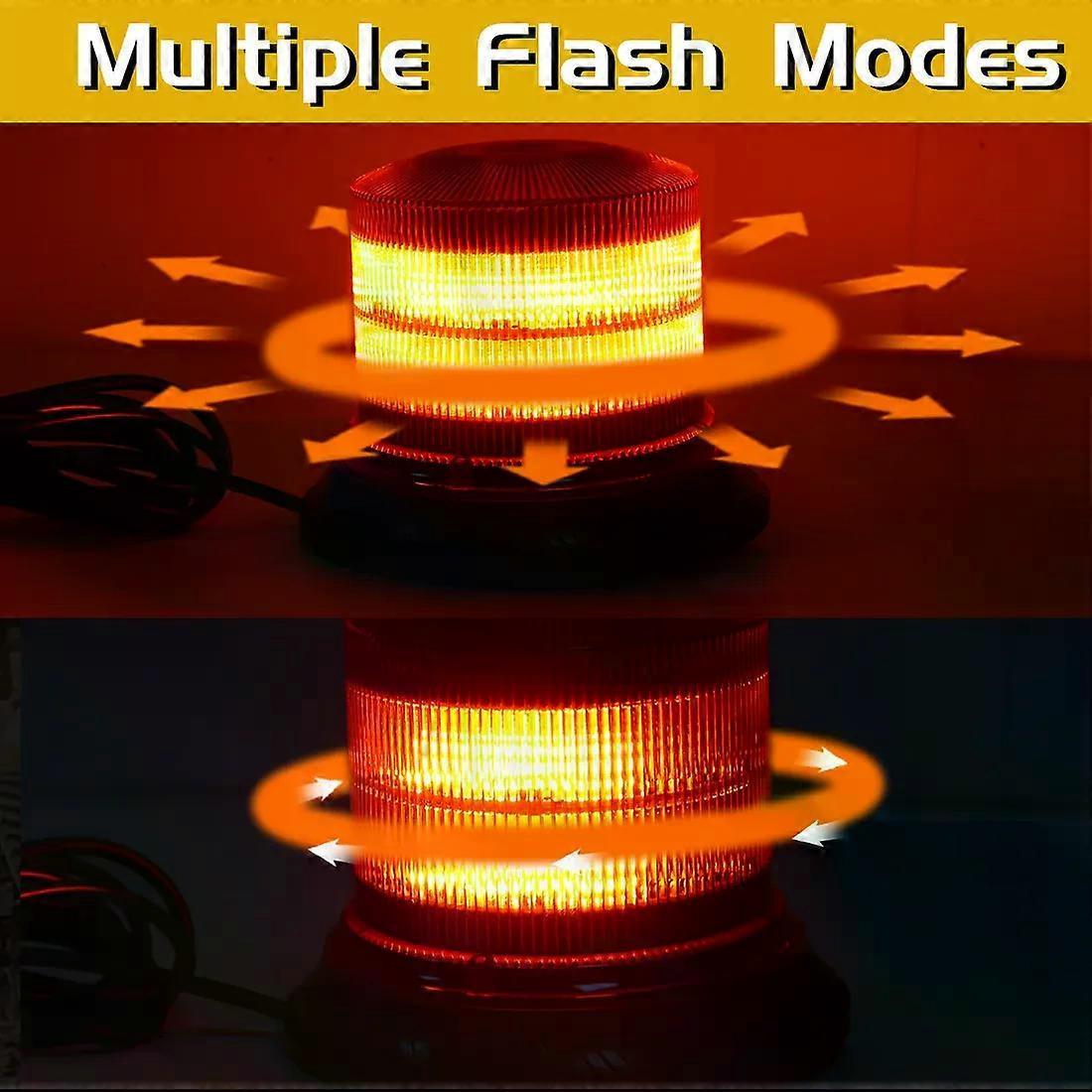 Car Roof LED Strobe Light 12-30V, Emergency Beacon for Truck Bus - Image 2