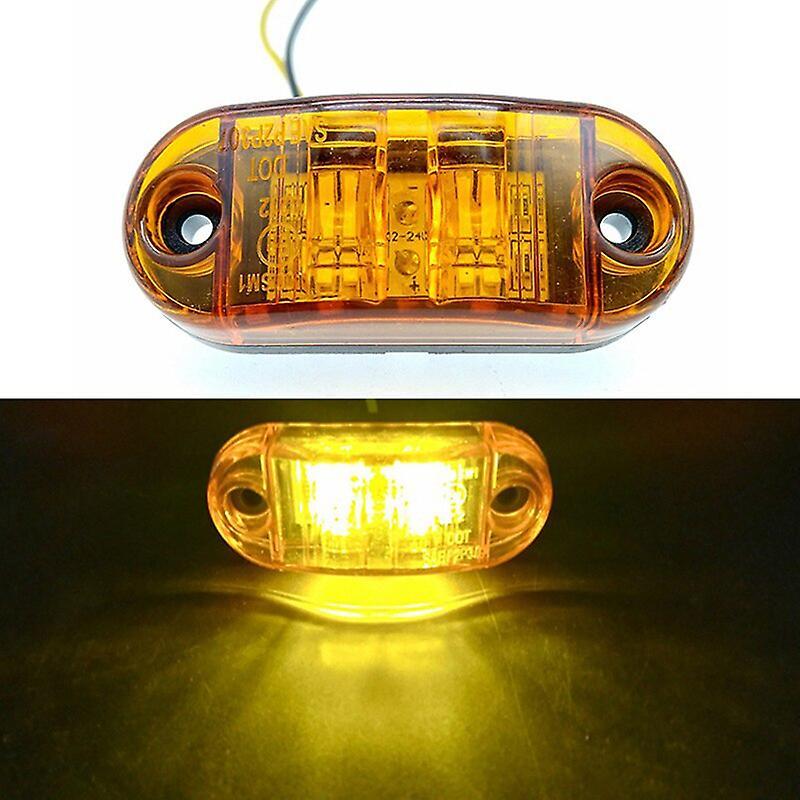 LED Side Marker Lights 1PC, 12V/24V Trailer Truck Warning Tail Lamp - Image 1