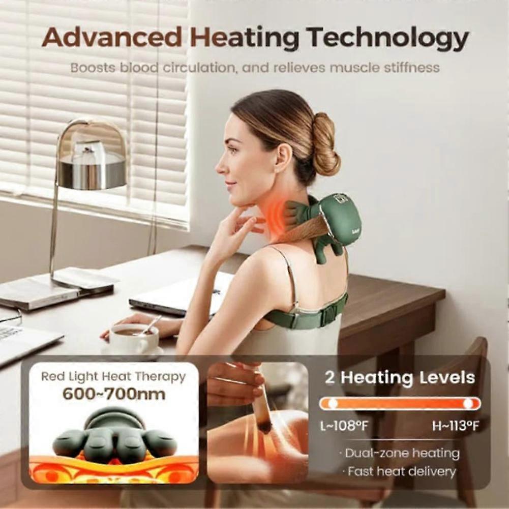 Shoulder & Neck Massager with Heat Therapy, Muscle Relief for Office Breaks - Image 4