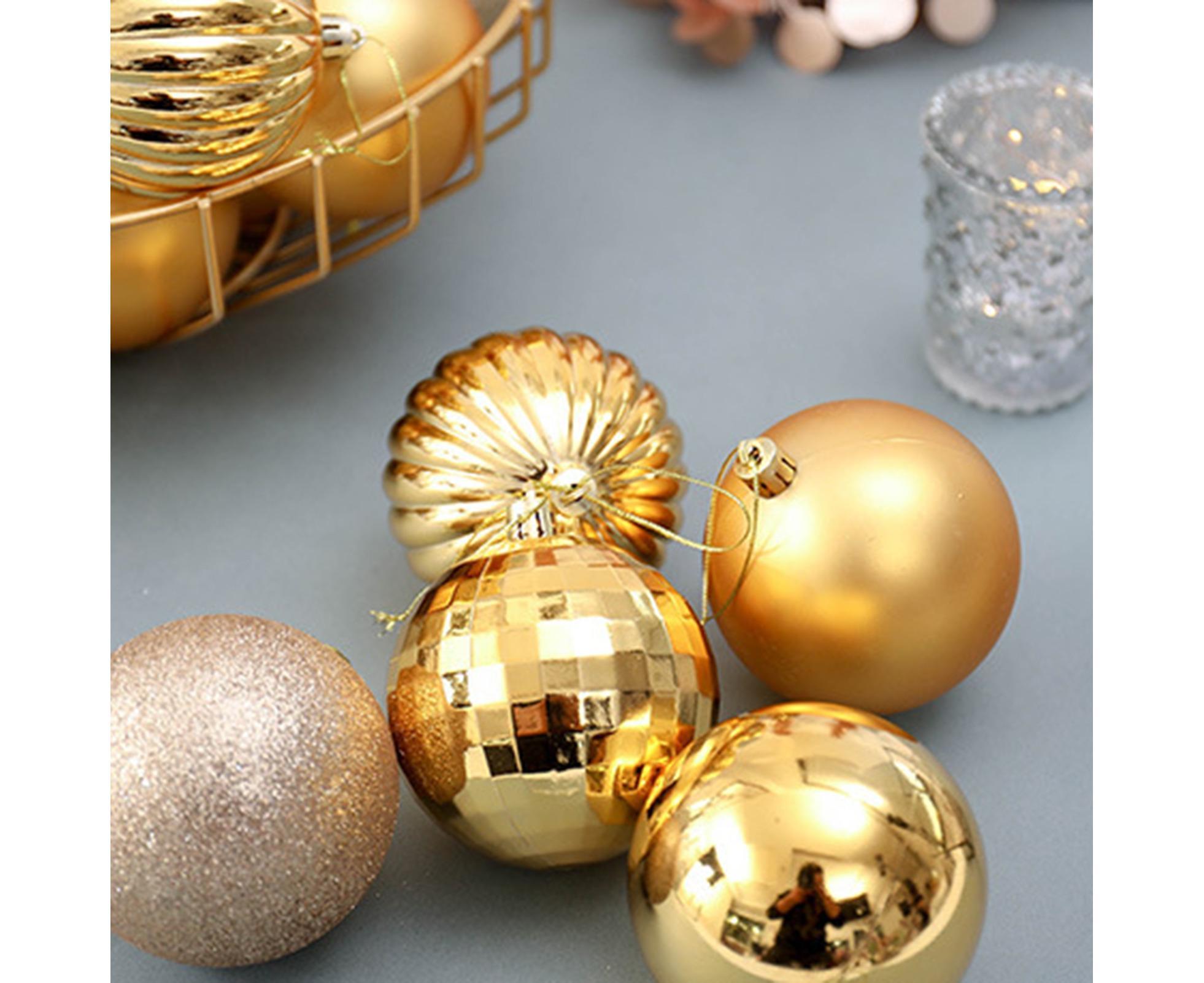 34Pcs Shatterproof Ball for Home-Golden - Image 3
