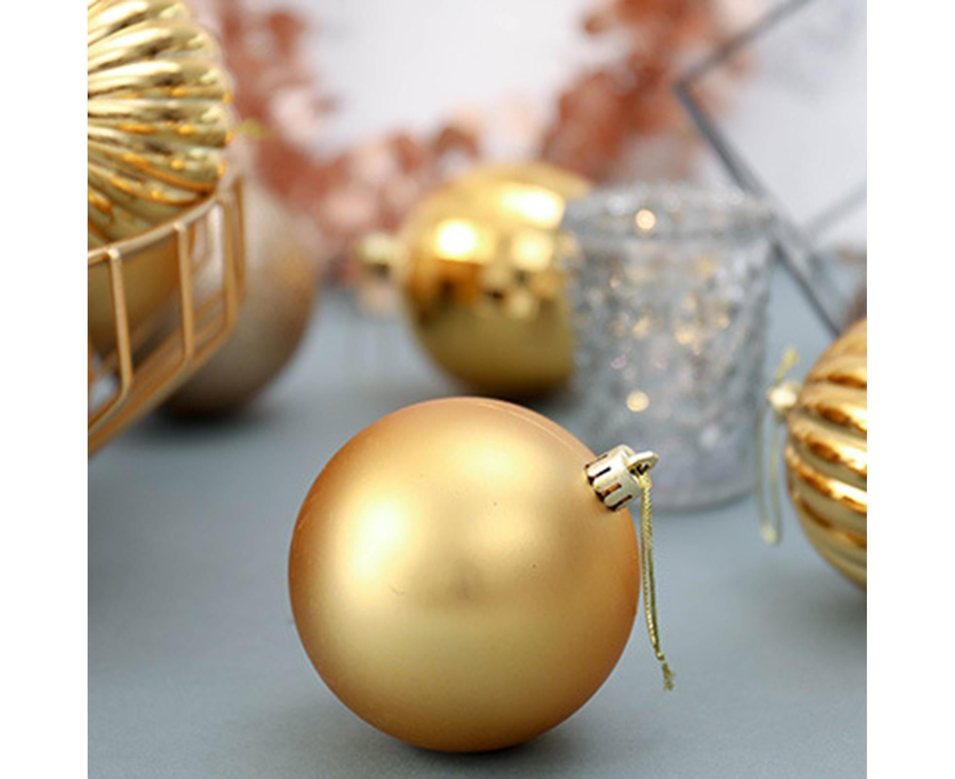 34Pcs Shatterproof Ball for Home-Golden - Image 4