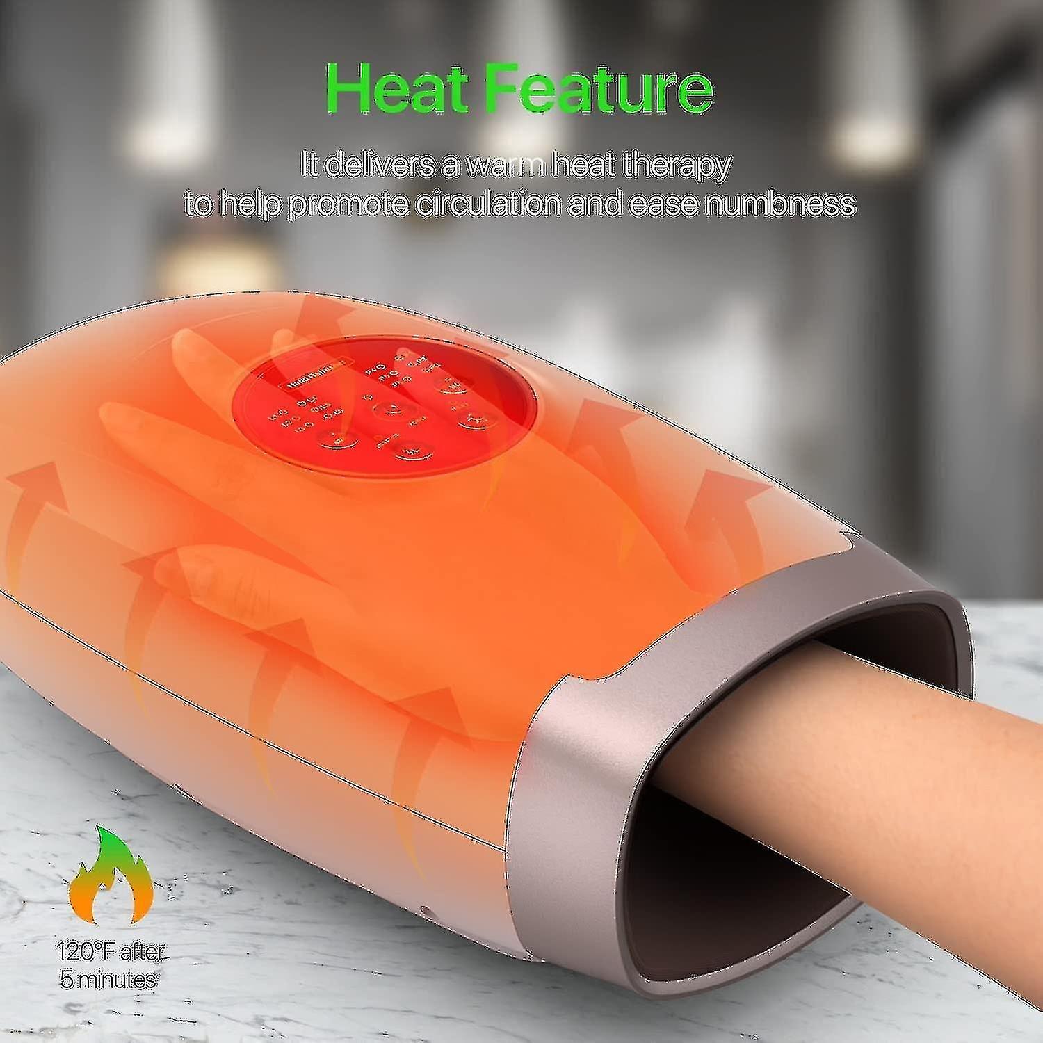 Cordless Hand Massager for Arthritis & Carpal Tunnel with Heat - Image 5
